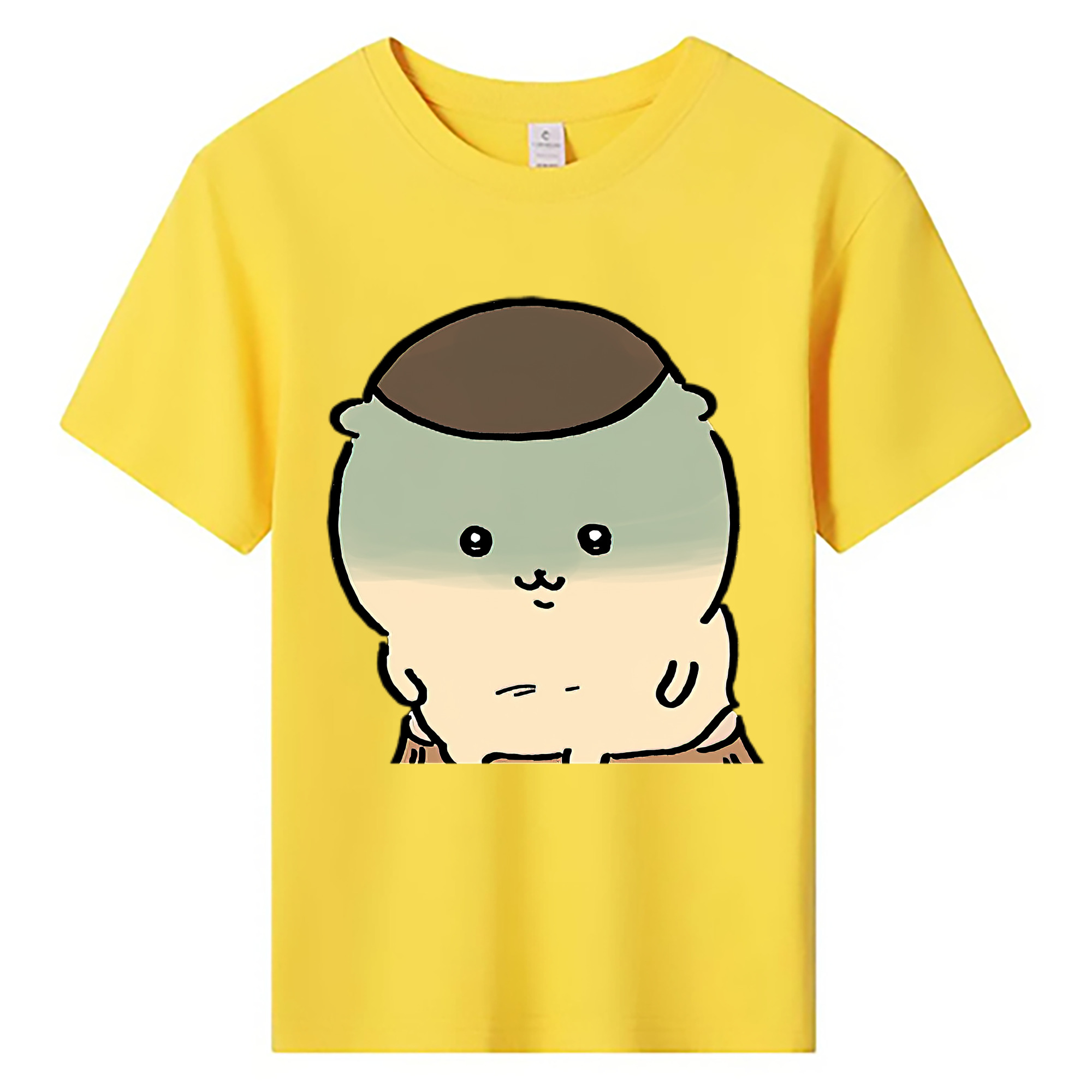 （画像用） ちいかわ くりまんじゅう Chii-kawa kuri manjū 綿100％キッズTシャツ（フロントプリント）