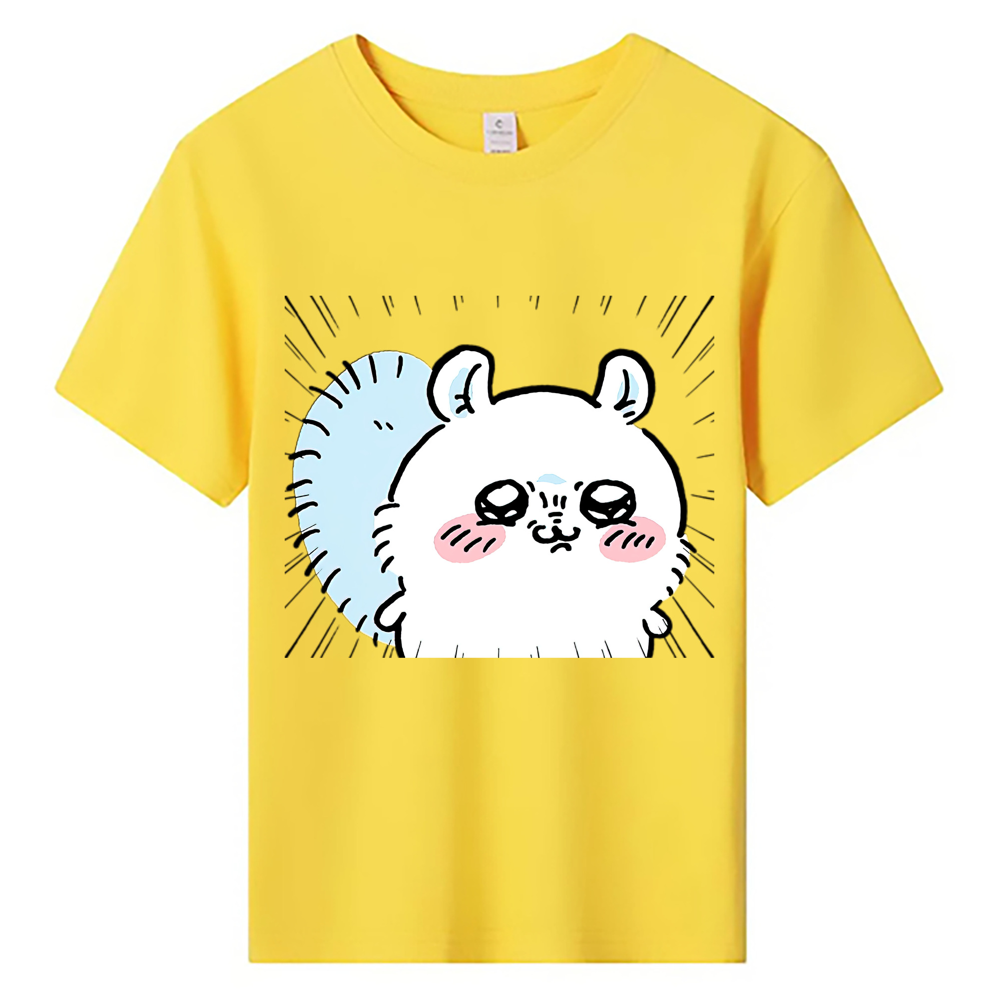 （画像用） ちいかわ モモンガ Chii-kawa Momonga 綿100％キッズTシャツ（フロントプリント）