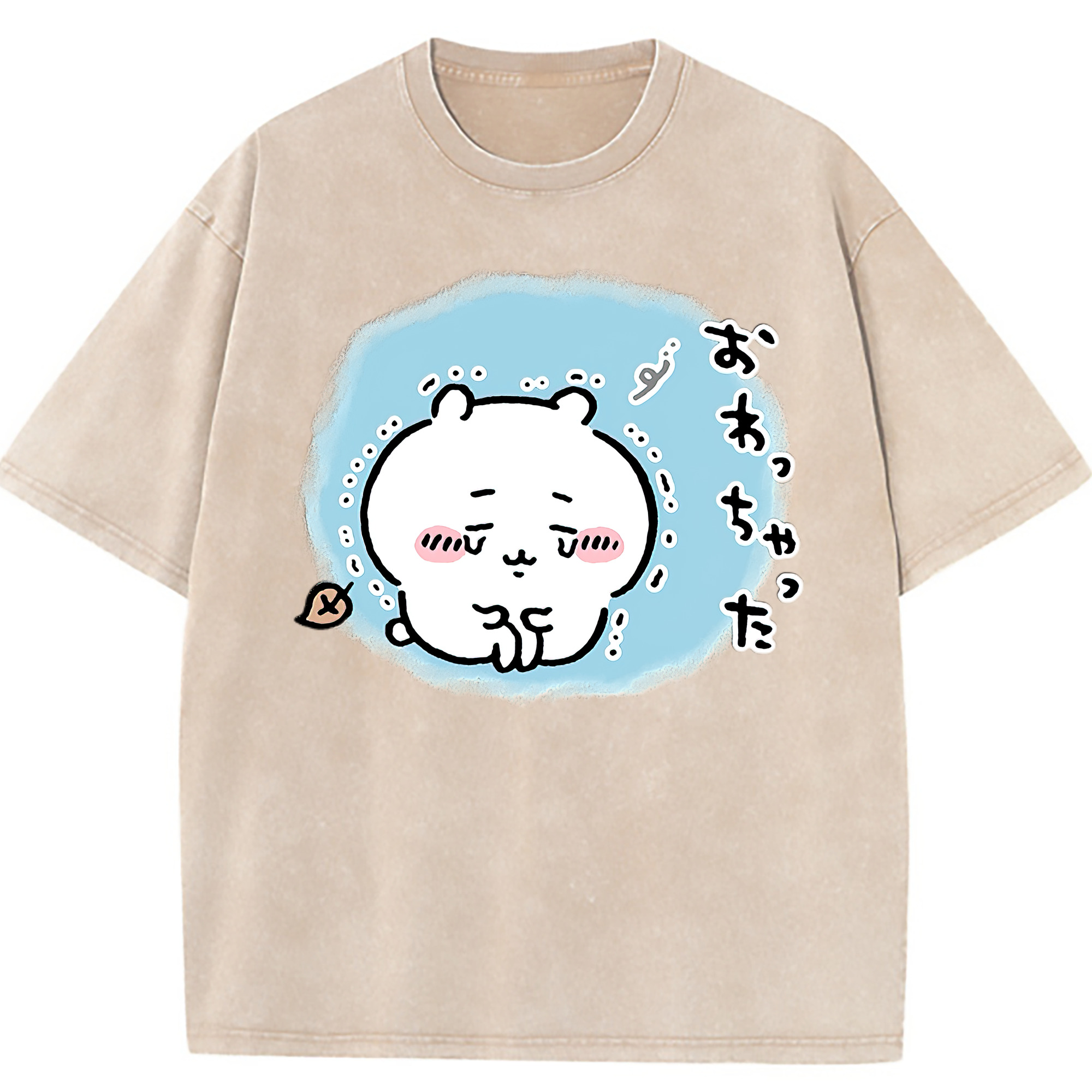 （画像用） ちいかわ ちいかわ Chii-kawa chiikawa 綿100% ヴィンテージ風 半袖Tシャツ（フロントプリント）