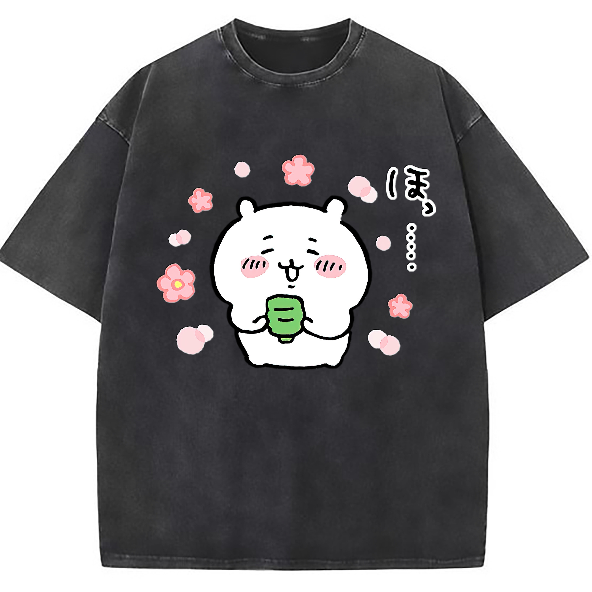 （画像用） ちいかわ ちいかわ Chii-kawa chiikawa 綿100% ヴィンテージ風 半袖Tシャツ（フロントプリント）