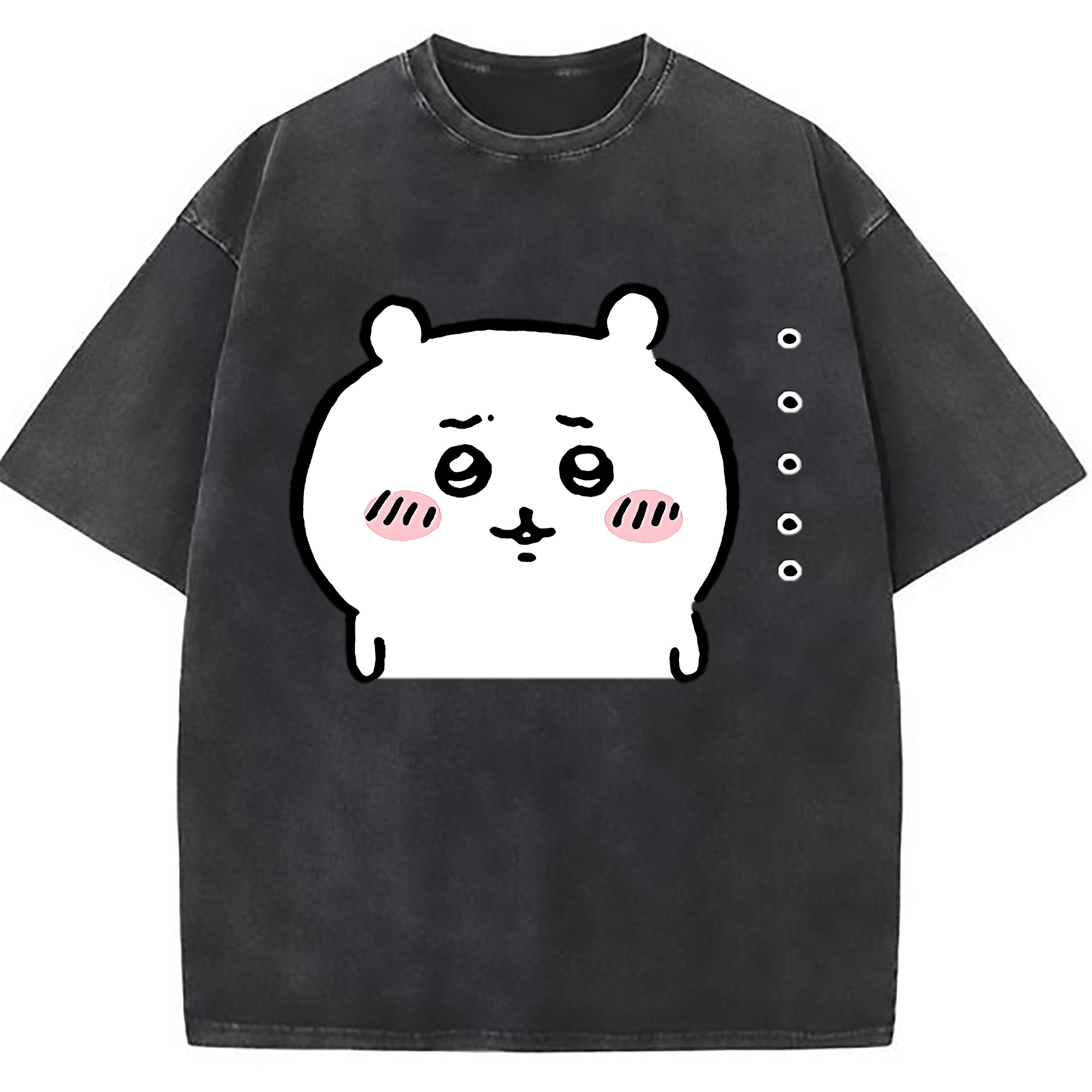 （画像用） ちいかわ ちいかわ Chii-kawa chiikawa 綿100% ヴィンテージ風 半袖Tシャツ（フロントプリント）
