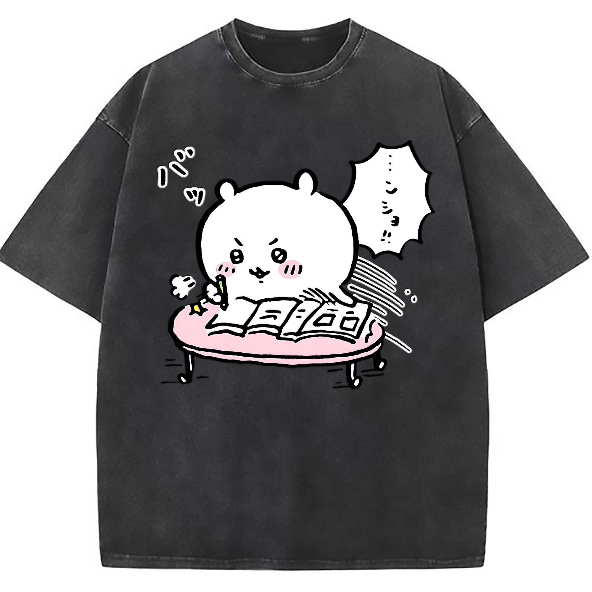 （画像用） ちいかわ ちいかわ Chii-kawa chiikawa 綿100% ヴィンテージ風 半袖Tシャツ（フロントプリント）
