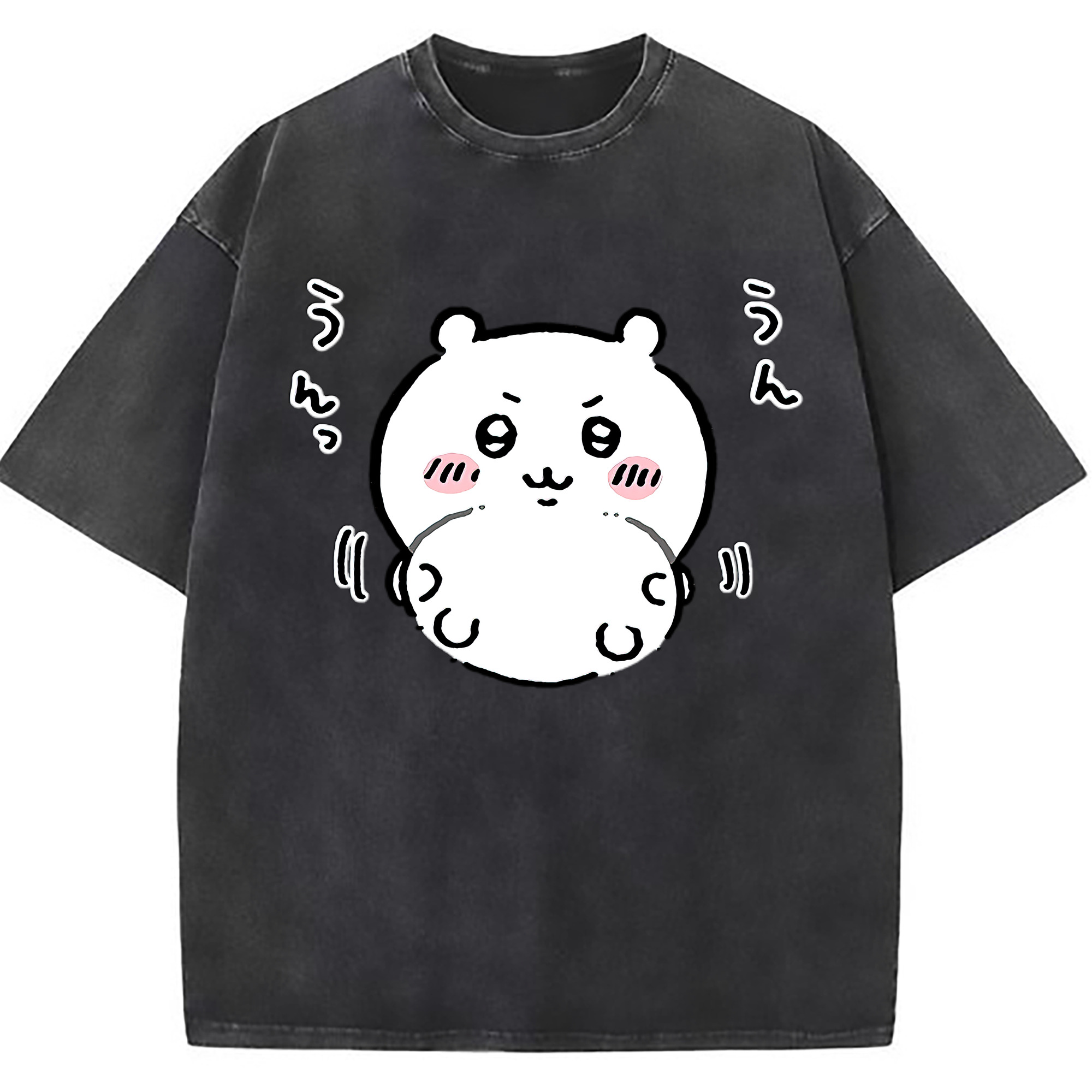 （画像用） ちいかわ ちいかわ Chii-kawa chiikawa 綿100% ヴィンテージ風 半袖Tシャツ（フロントプリント）