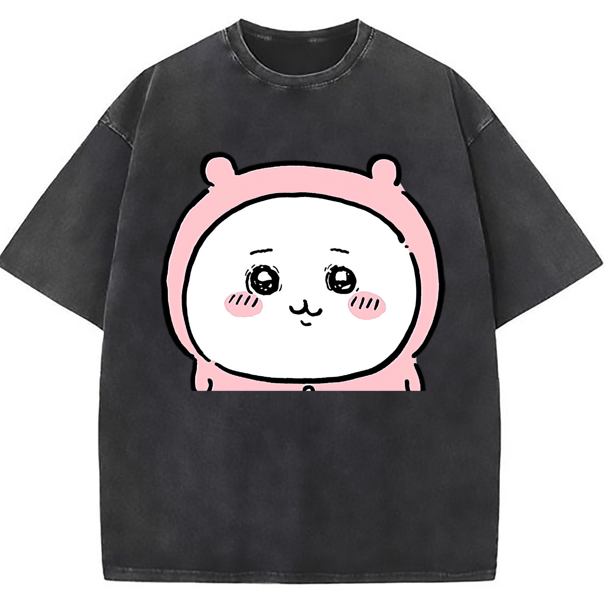 （画像用） ちいかわ ちいかわ Chii-kawa chiikawa 綿100% ヴィンテージ風 半袖Tシャツ（フロントプリント）