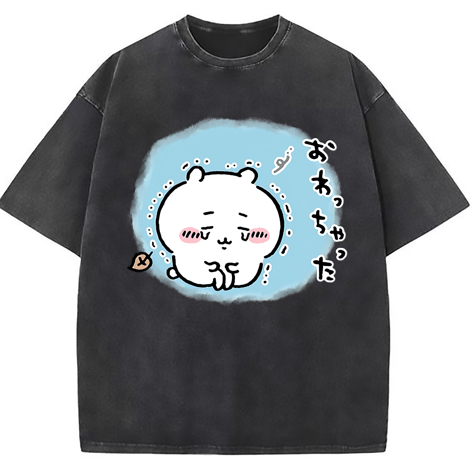 （画像用） ちいかわ ちいかわ Chii-kawa chiikawa 綿100% ヴィンテージ風 半袖Tシャツ（フロントプリント）