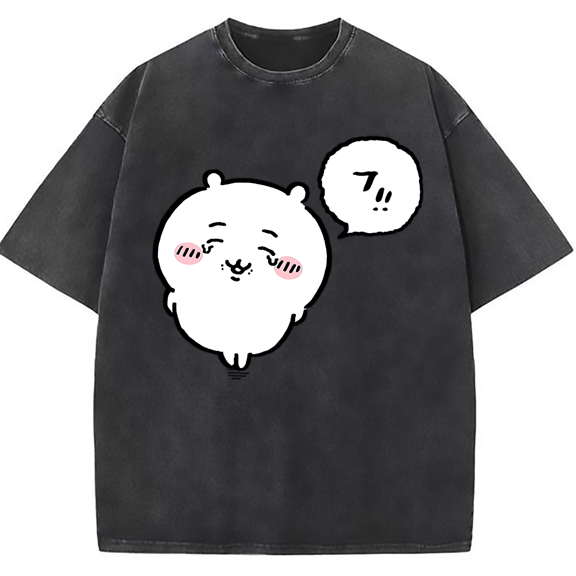 （画像用） ちいかわ ちいかわ Chii-kawa chiikawa 綿100% ヴィンテージ風 半袖Tシャツ（フロントプリント）