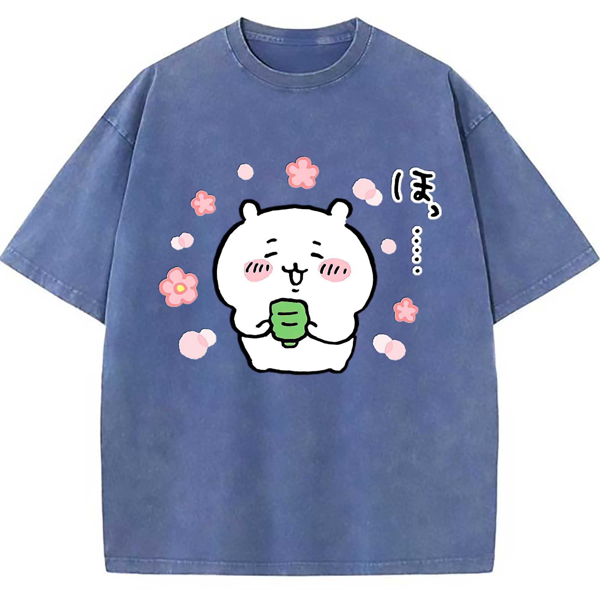 （画像用） ちいかわ ちいかわ Chii-kawa chiikawa 綿100% ヴィンテージ風 半袖Tシャツ（フロントプリント）