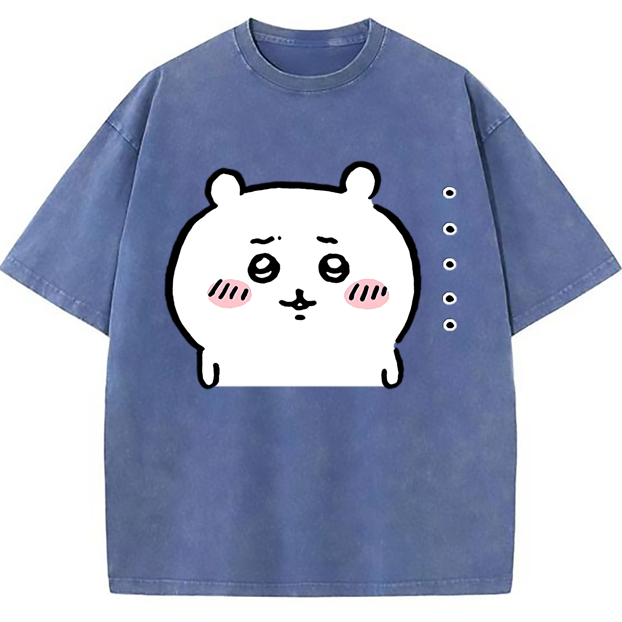 （画像用） ちいかわ ちいかわ Chii-kawa chiikawa 綿100% ヴィンテージ風 半袖Tシャツ（フロントプリント）