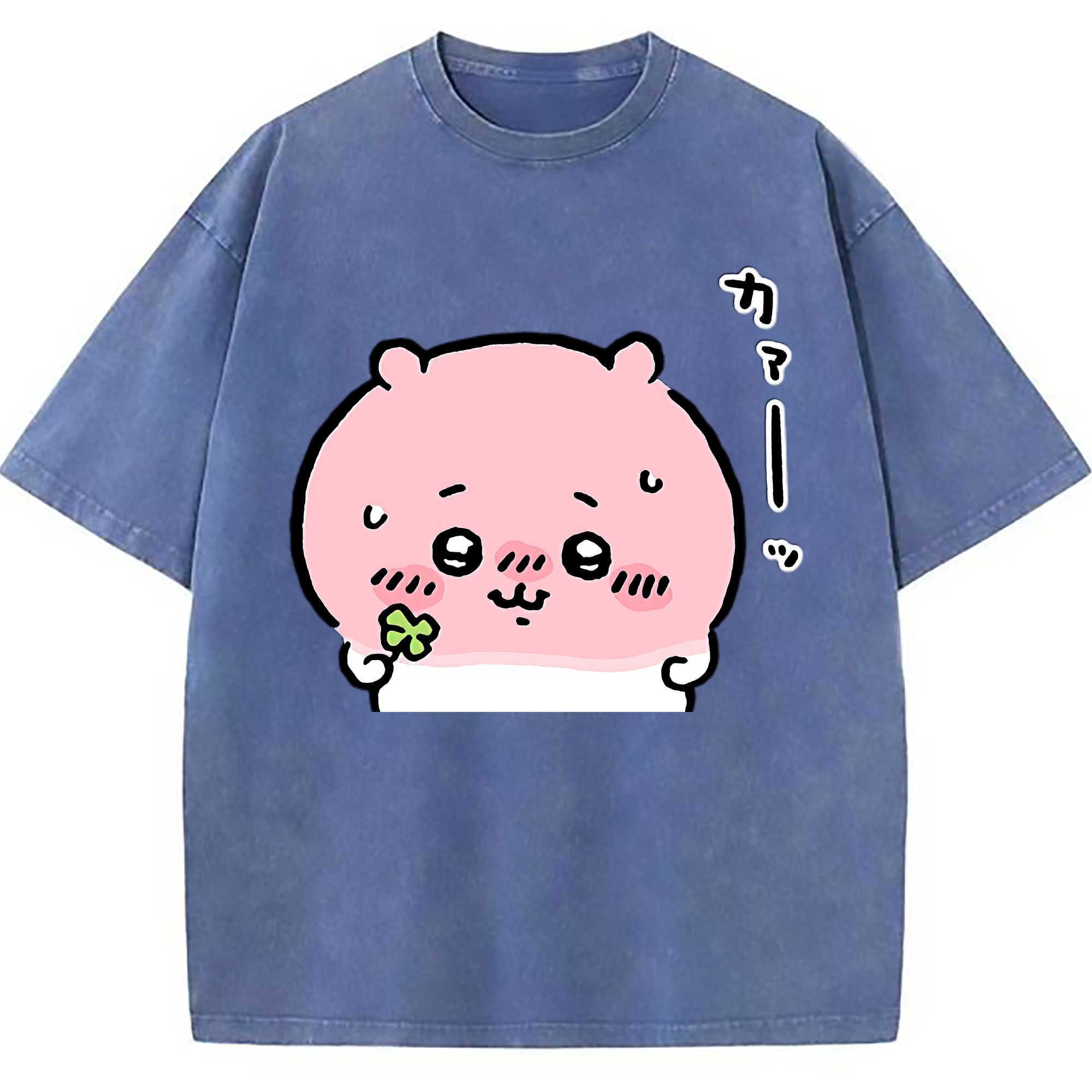 （画像用） ちいかわ ちいかわ Chii-kawa chiikawa 綿100% ヴィンテージ風 半袖Tシャツ（フロントプリント）
