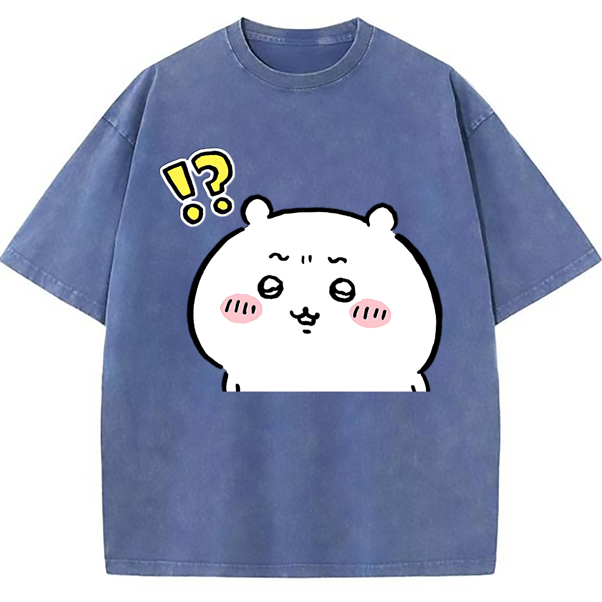 （画像用） ちいかわ ちいかわ Chii-kawa chiikawa 綿100% ヴィンテージ風 半袖Tシャツ（フロントプリント）