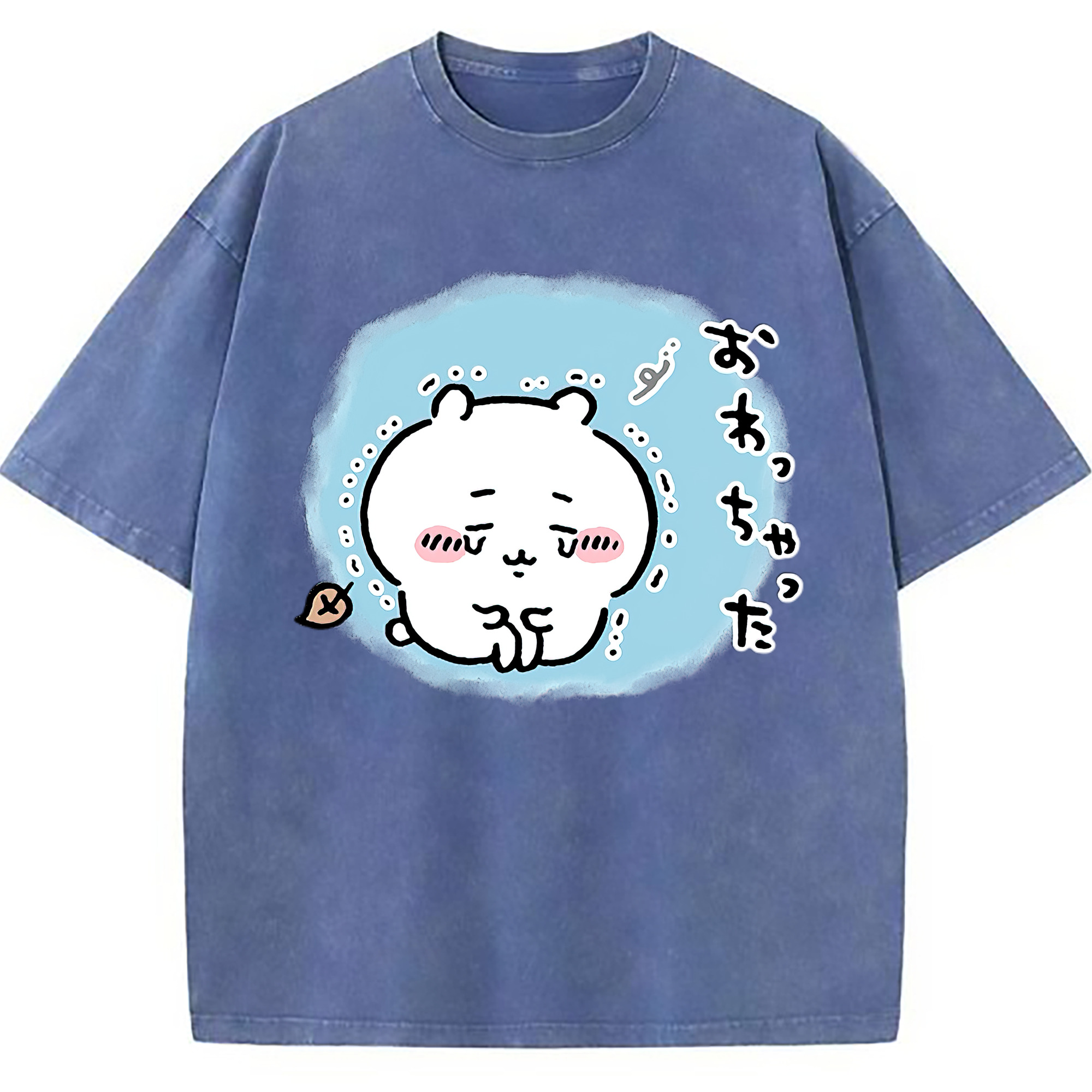 （画像用） ちいかわ ちいかわ Chii-kawa chiikawa 綿100% ヴィンテージ風 半袖Tシャツ（フロントプリント）
