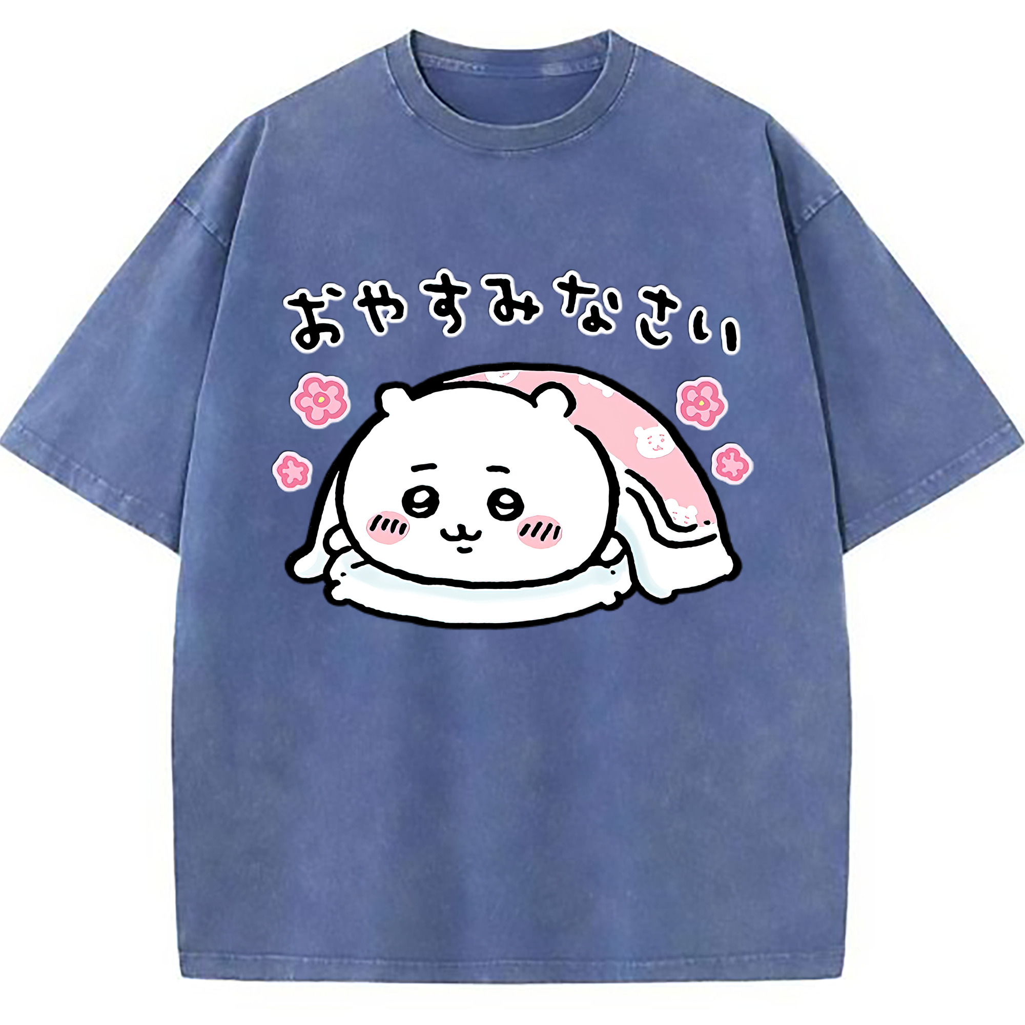 （画像用） ちいかわ ちいかわ Chii-kawa chiikawa 綿100% ヴィンテージ風 半袖Tシャツ（フロントプリント）