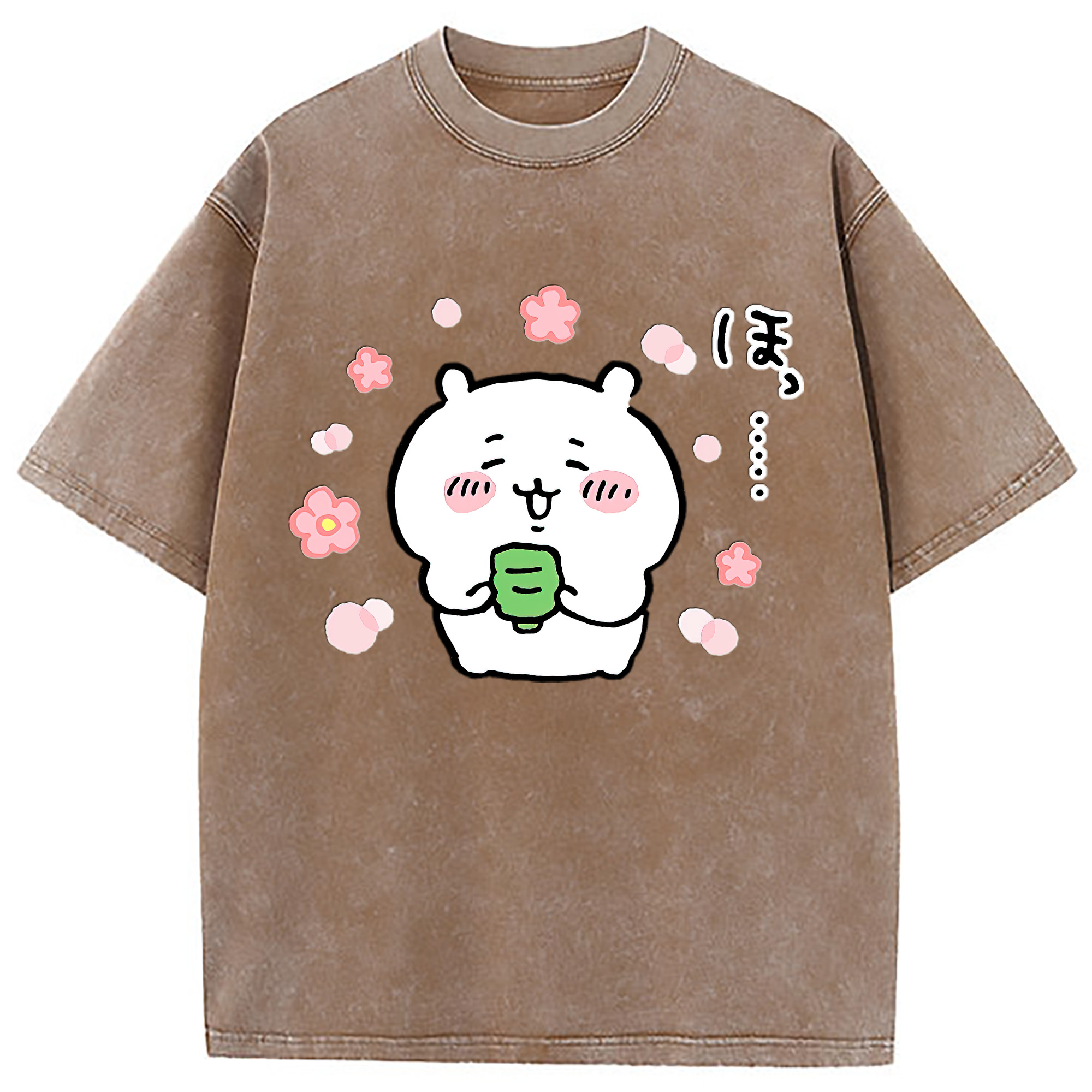 （画像用） ちいかわ ちいかわ Chii-kawa chiikawa 綿100% ヴィンテージ風 半袖Tシャツ（フロントプリント）