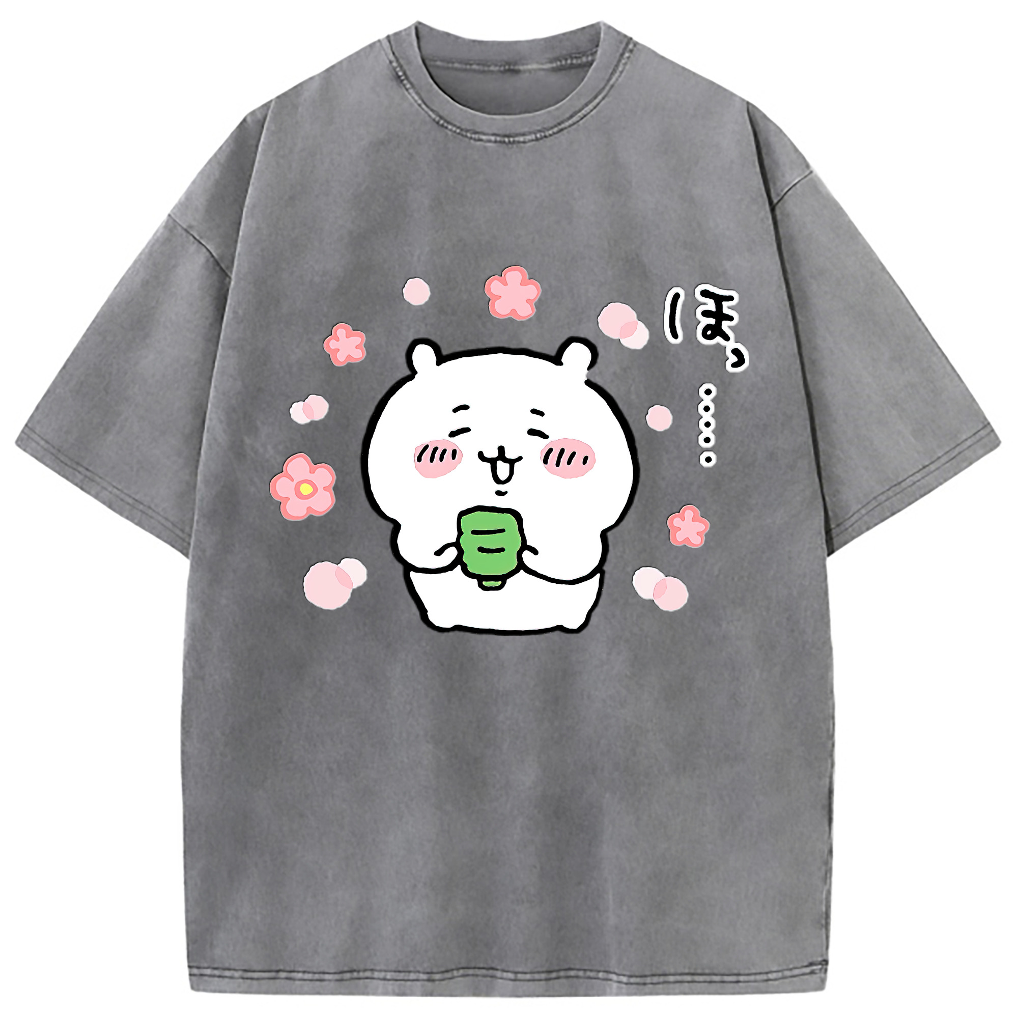 （画像用） ちいかわ ちいかわ Chii-kawa chiikawa 綿100% ヴィンテージ風 半袖Tシャツ（フロントプリント）