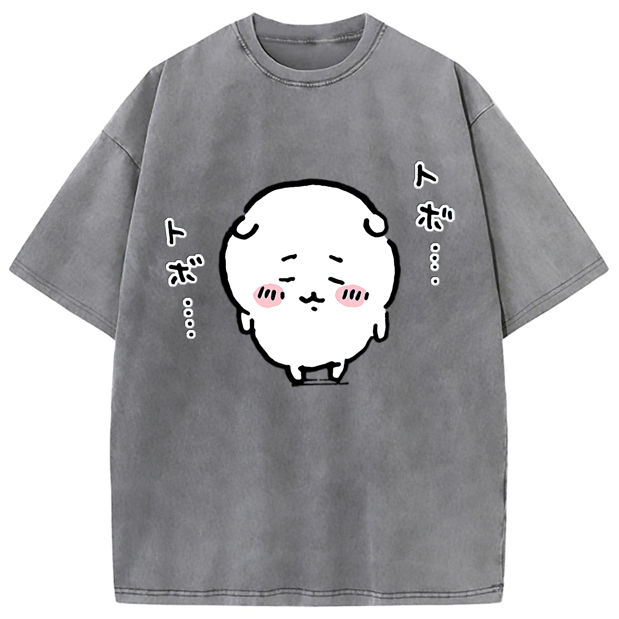 （画像用） ちいかわ ちいかわ Chii-kawa chiikawa 綿100% ヴィンテージ風 半袖Tシャツ（フロントプリント）
