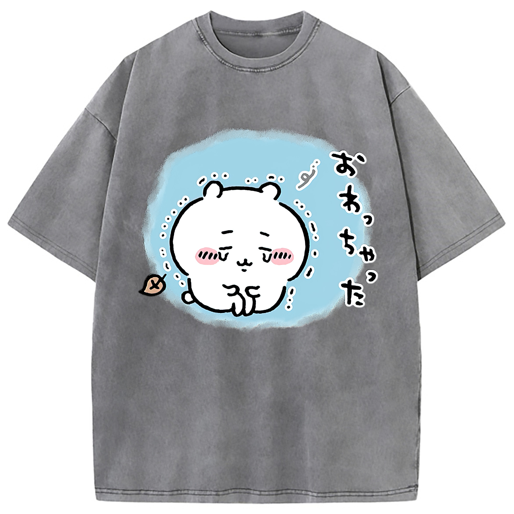 （画像用） ちいかわ ちいかわ Chii-kawa chiikawa 綿100% ヴィンテージ風 半袖Tシャツ（フロントプリント）