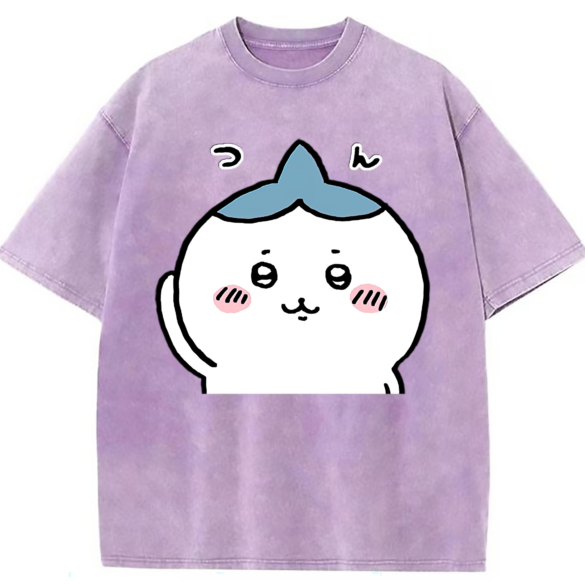 （画像用） ちいかわ ハチワレ Chii-kawa hachiware 綿100% ヴィンテージ風 半袖Tシャツ（フロントプリント）
