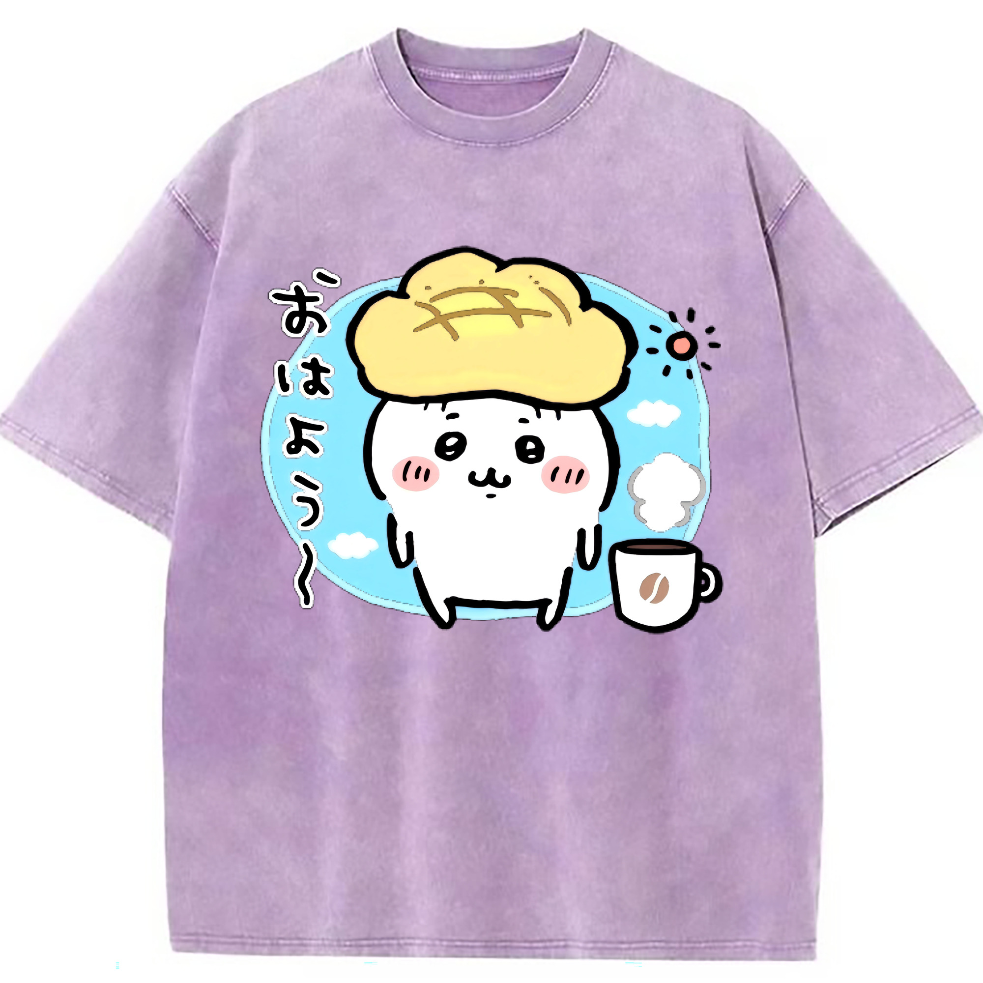 （画像用） ちいかわ ちいかわ Chii-kawa chiikawa 綿100% ヴィンテージ風 半袖Tシャツ（フロントプリント）