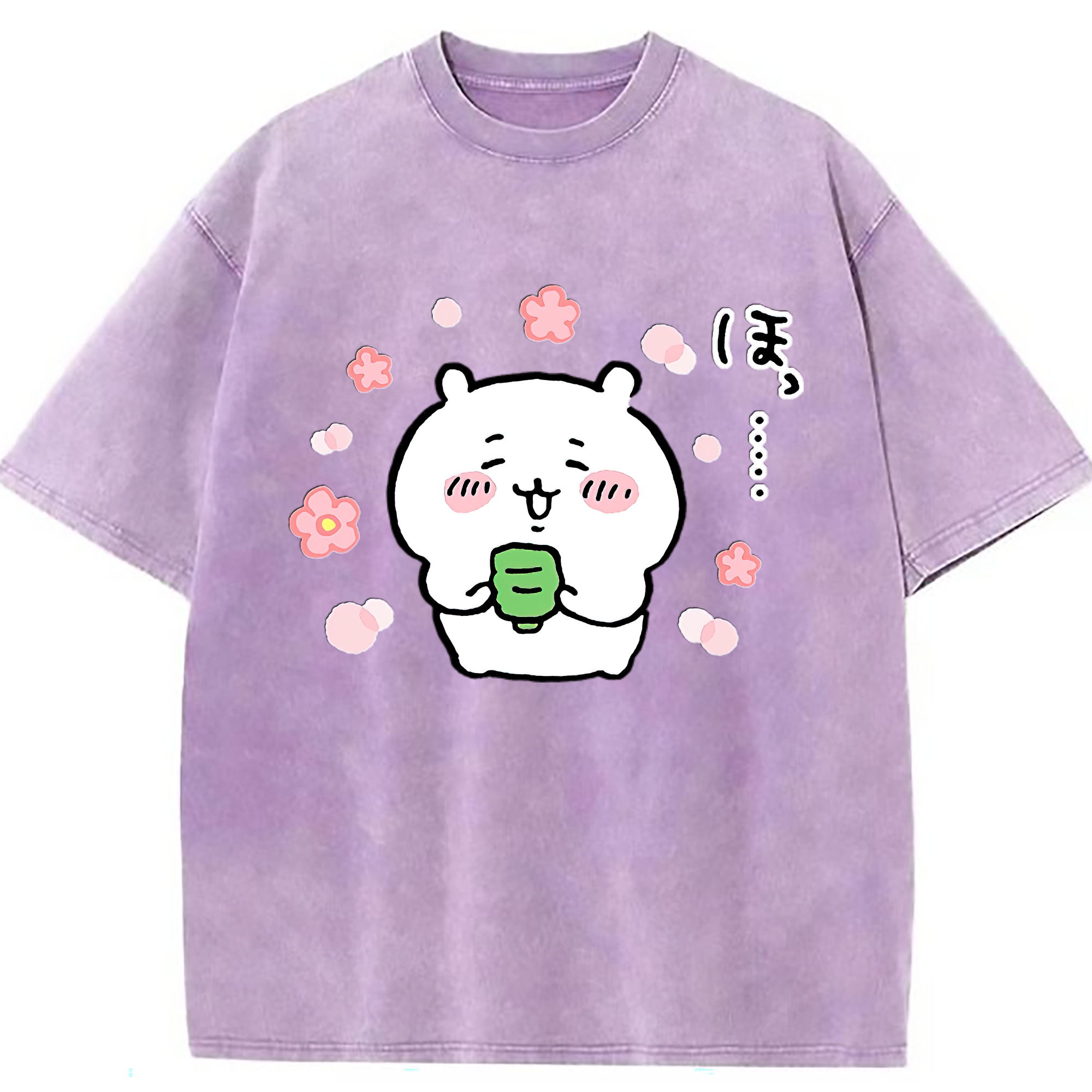 （画像用） ちいかわ ちいかわ Chii-kawa chiikawa 綿100% ヴィンテージ風 半袖Tシャツ（フロントプリント）