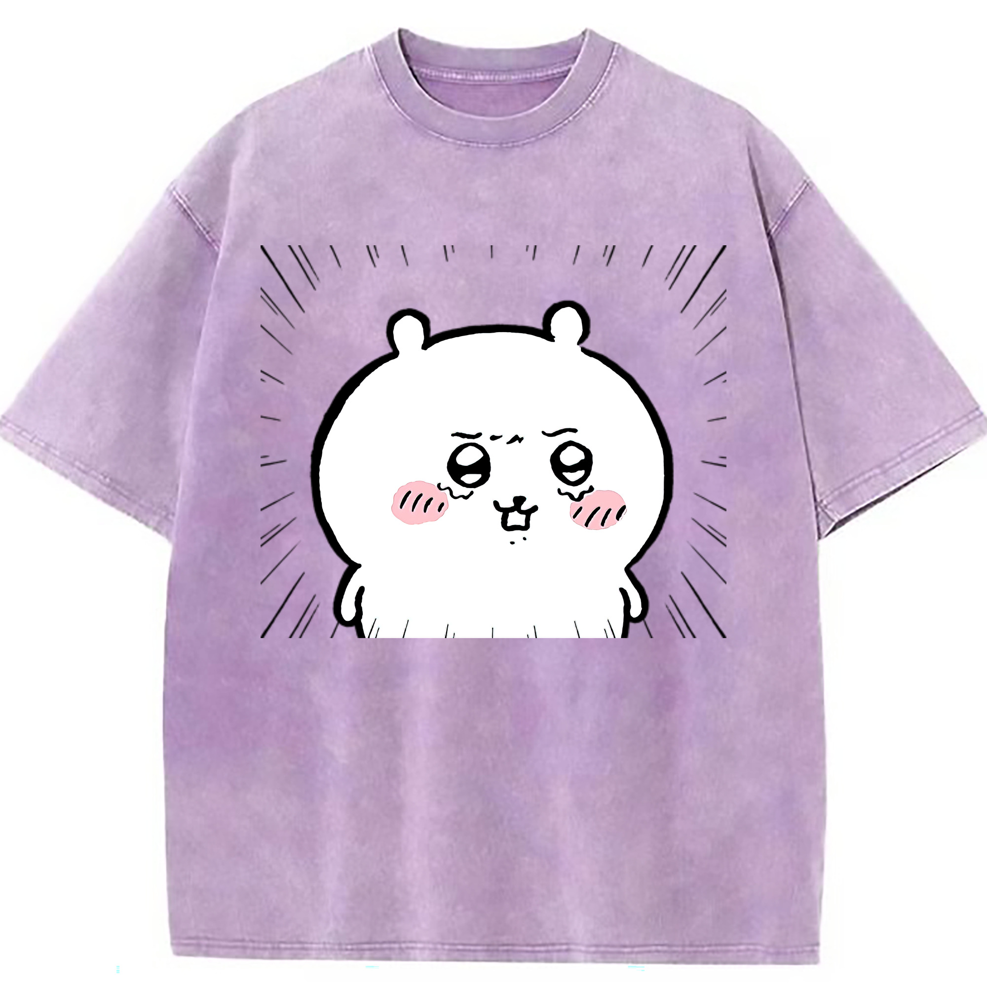 （画像用） ちいかわ ちいかわ Chii-kawa chiikawa 綿100% ヴィンテージ風 半袖Tシャツ（フロントプリント）