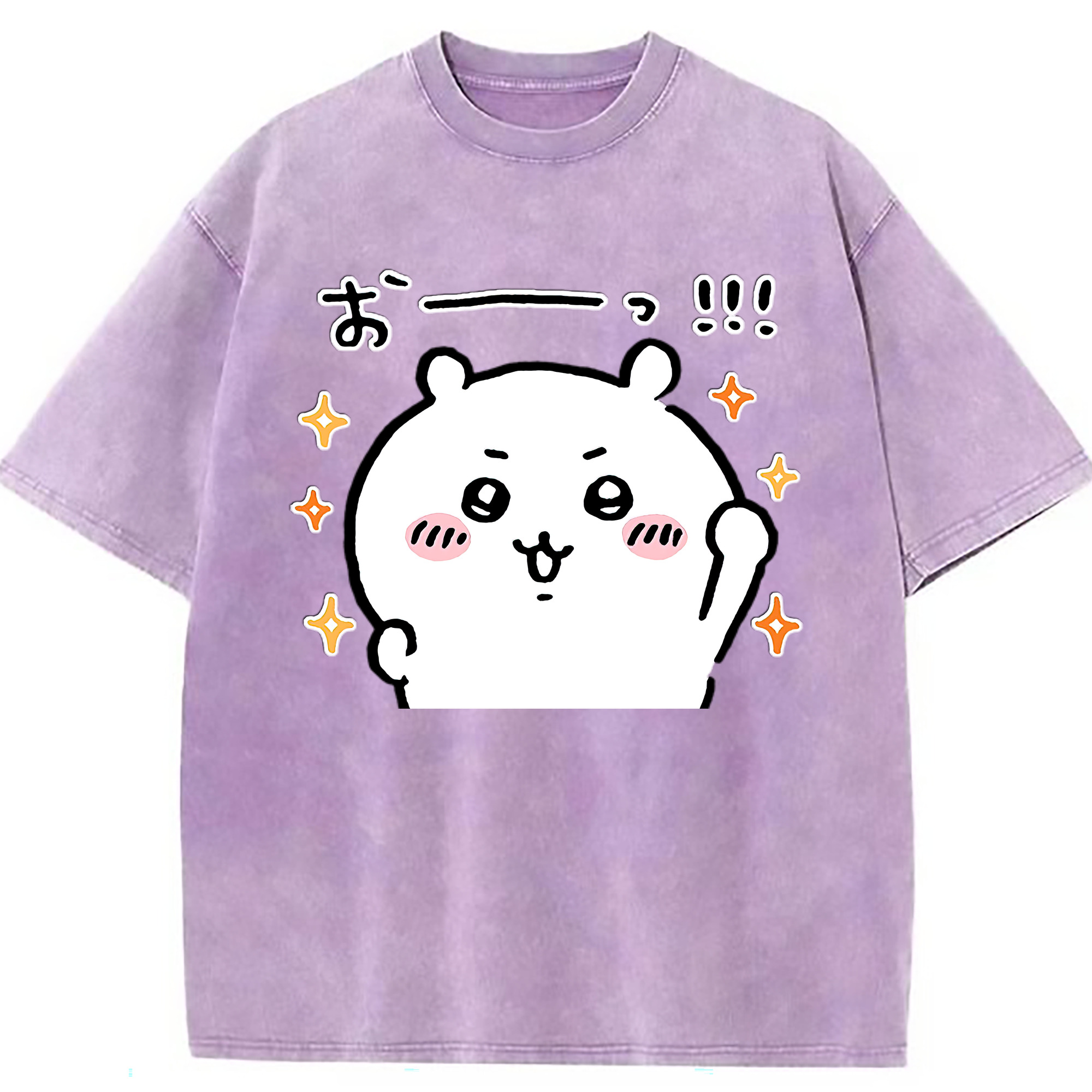 （画像用） ちいかわ ちいかわ Chii-kawa chiikawa 綿100% ヴィンテージ風 半袖Tシャツ（フロントプリント）