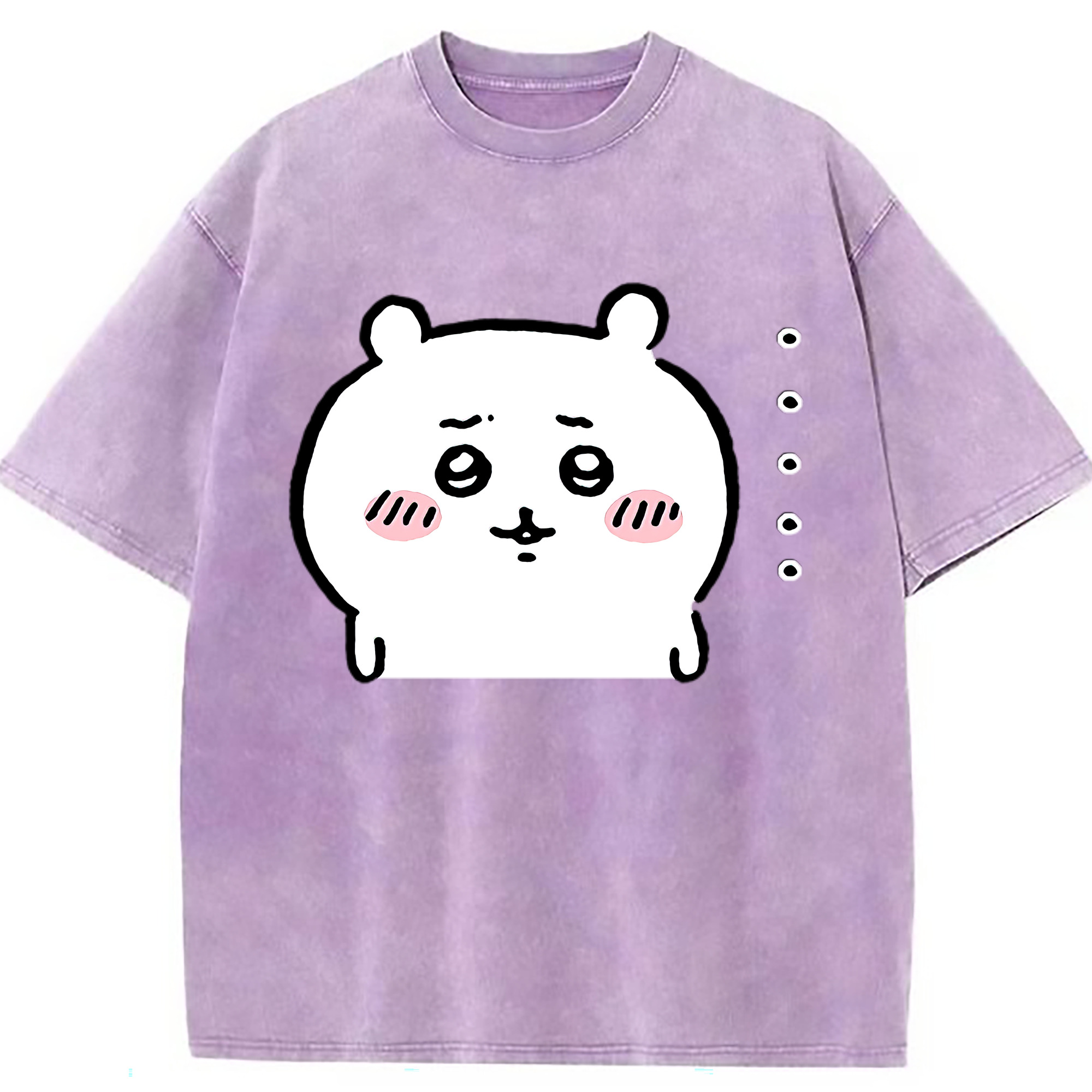 （画像用） ちいかわ ちいかわ Chii-kawa chiikawa 綿100% ヴィンテージ風 半袖Tシャツ（フロントプリント）