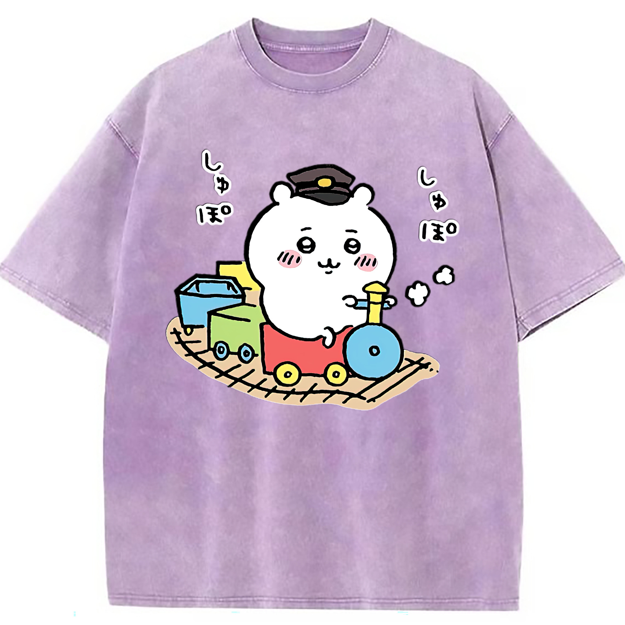 （画像用） ちいかわ ちいかわ Chii-kawa chiikawa 綿100% ヴィンテージ風 半袖Tシャツ（フロントプリント）