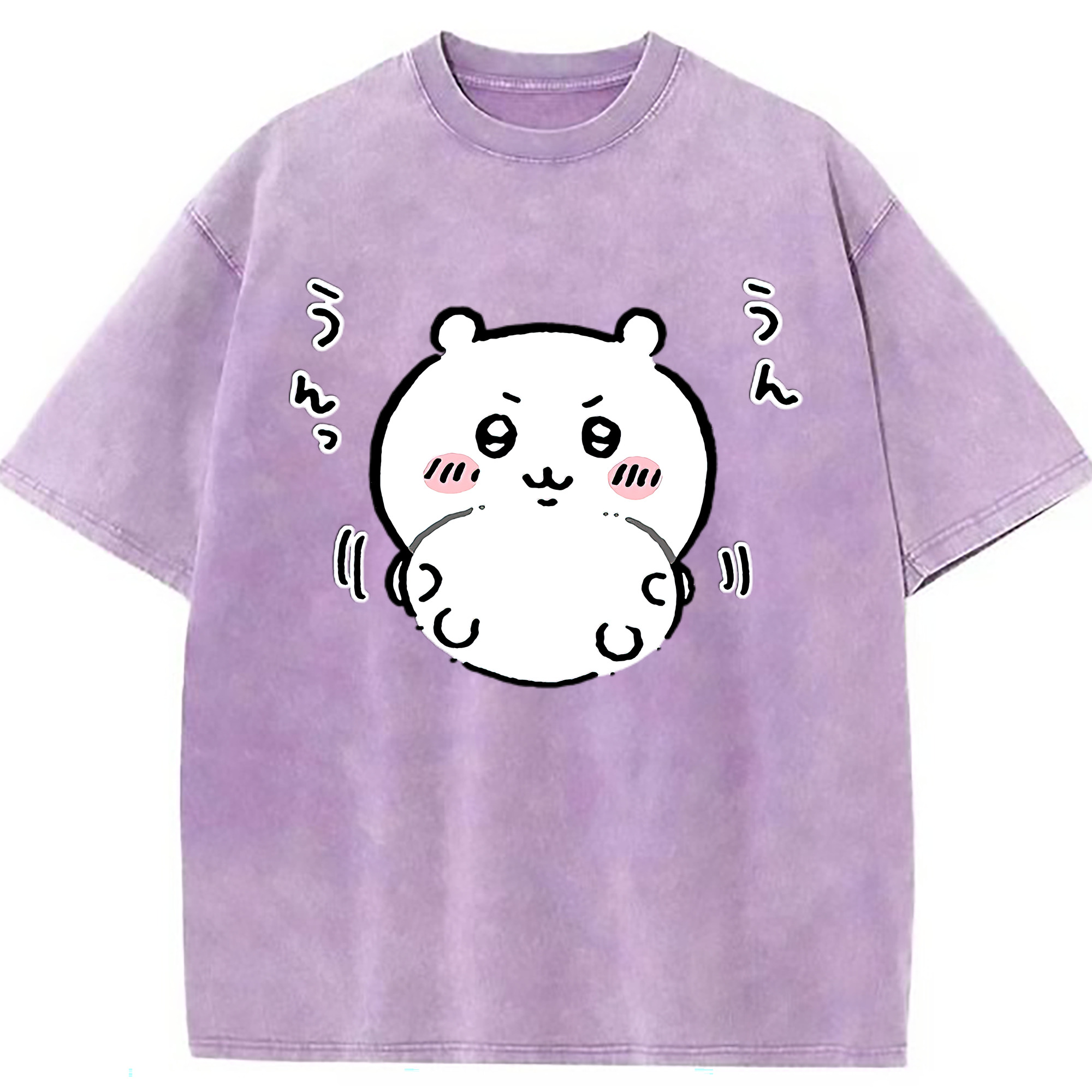 （画像用） ちいかわ ちいかわ Chii-kawa chiikawa 綿100% ヴィンテージ風 半袖Tシャツ（フロントプリント）