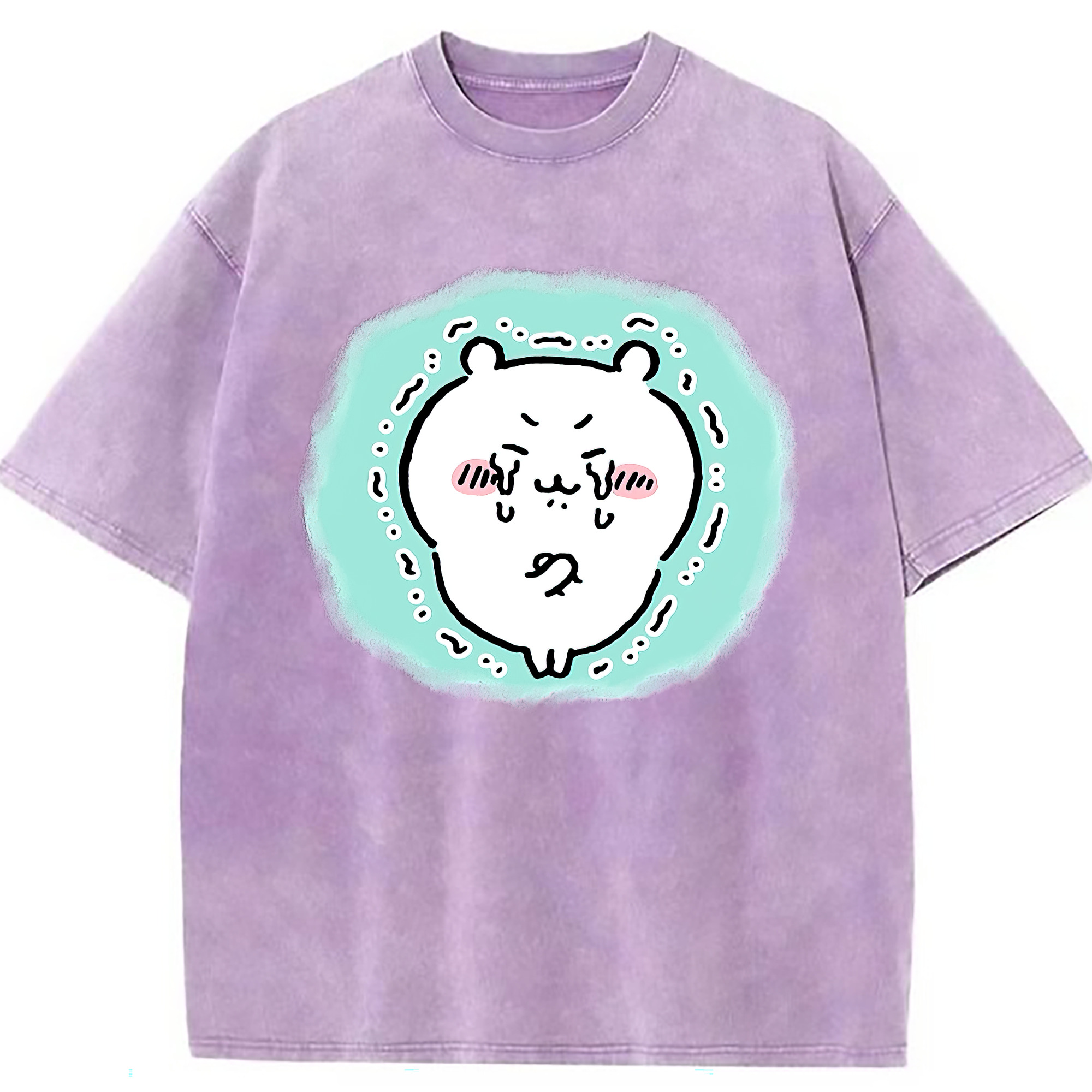 （画像用） ちいかわ ちいかわ Chii-kawa chiikawa 綿100% ヴィンテージ風 半袖Tシャツ（フロントプリント）