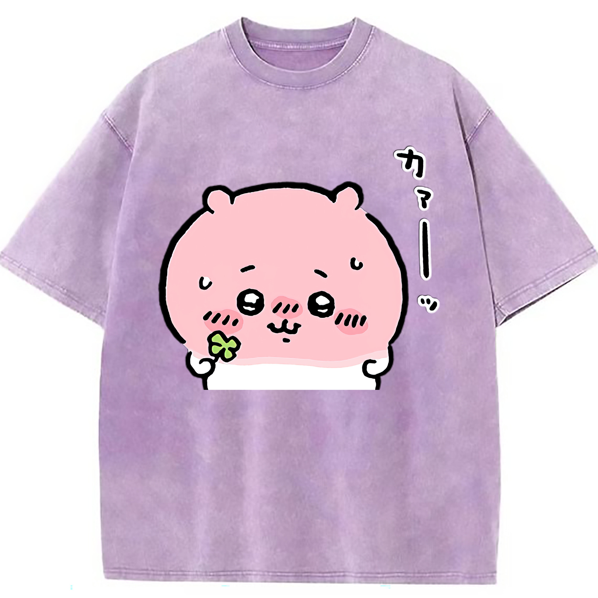 （画像用） ちいかわ ちいかわ Chii-kawa chiikawa 綿100% ヴィンテージ風 半袖Tシャツ（フロントプリント）