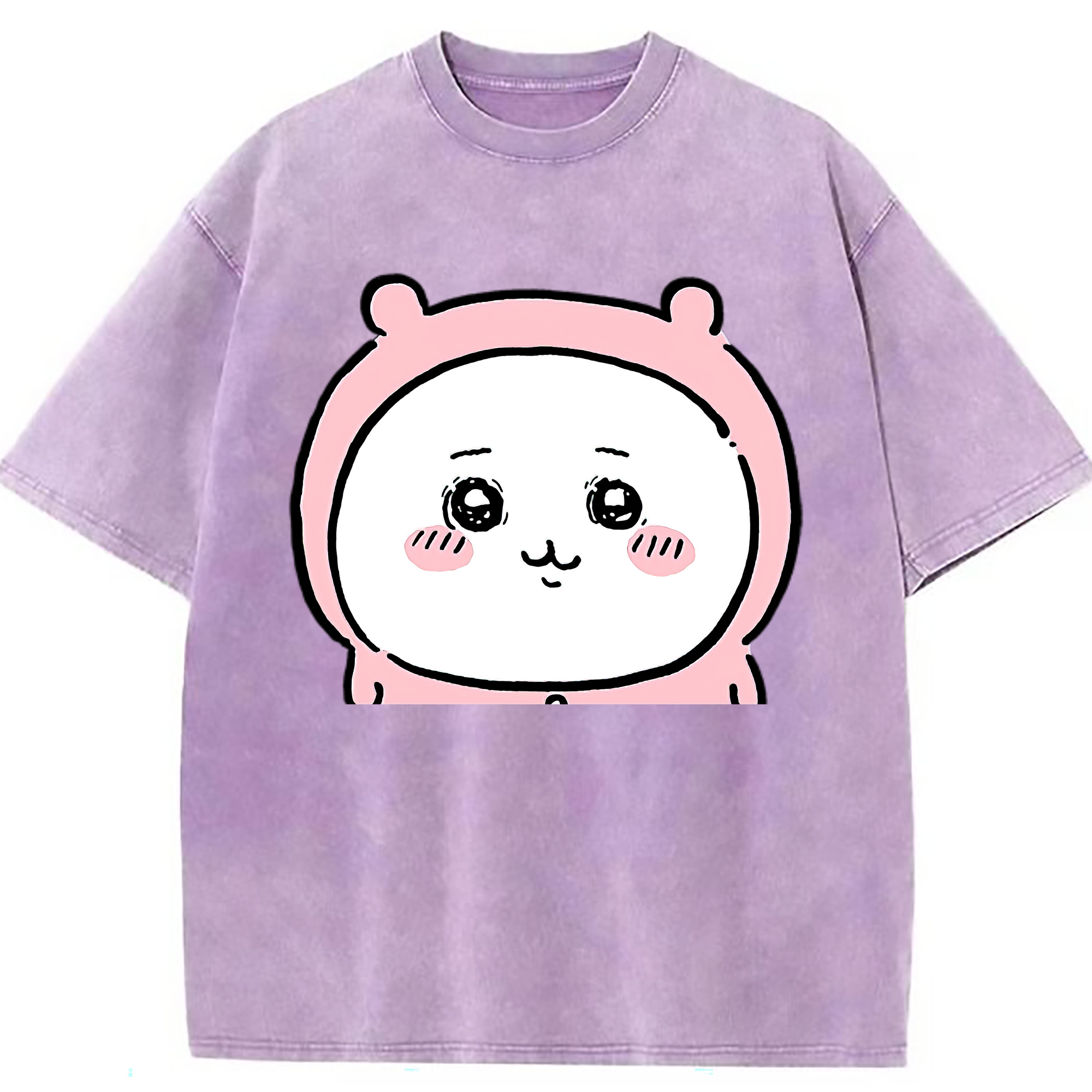 （画像用） ちいかわ ちいかわ Chii-kawa chiikawa 綿100% ヴィンテージ風 半袖Tシャツ（フロントプリント）