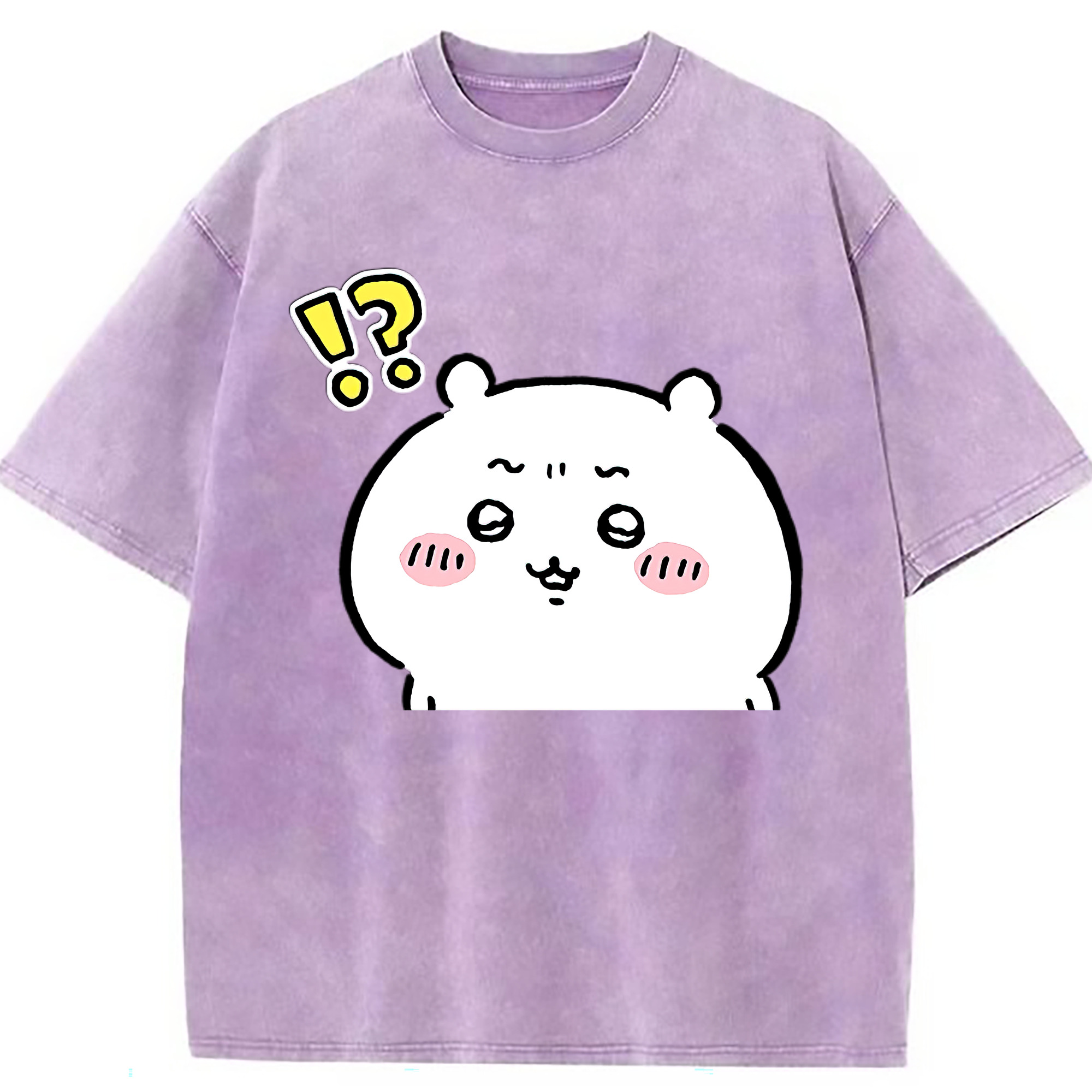 （画像用） ちいかわ ちいかわ Chii-kawa chiikawa 綿100% ヴィンテージ風 半袖Tシャツ（フロントプリント）