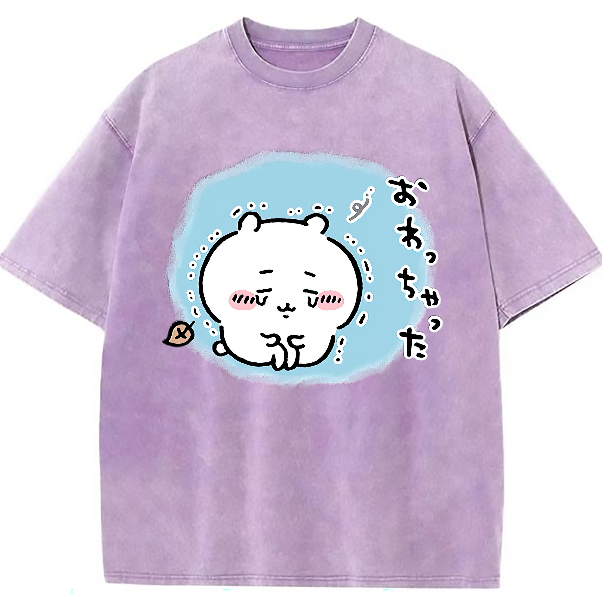 （画像用） ちいかわ ちいかわ Chii-kawa chiikawa 綿100% ヴィンテージ風 半袖Tシャツ（フロントプリント）