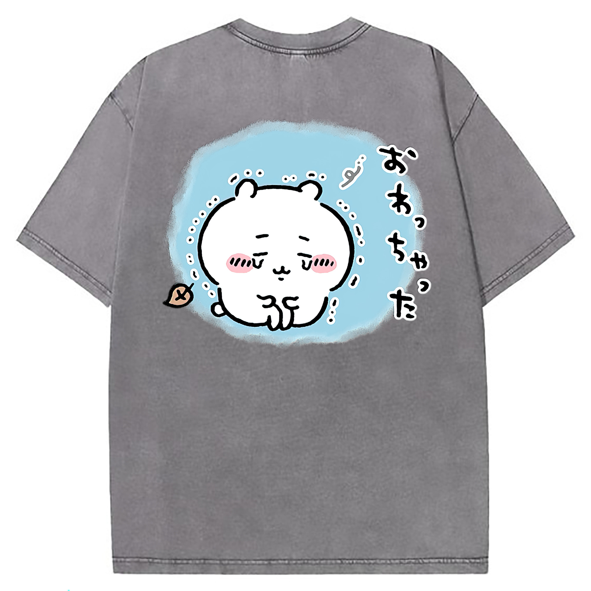 （画像用） ちいかわ ちいかわ Chii-kawa chiikawa 綿100% ヴィンテージ風 半袖Tシャツ（背面プリント）