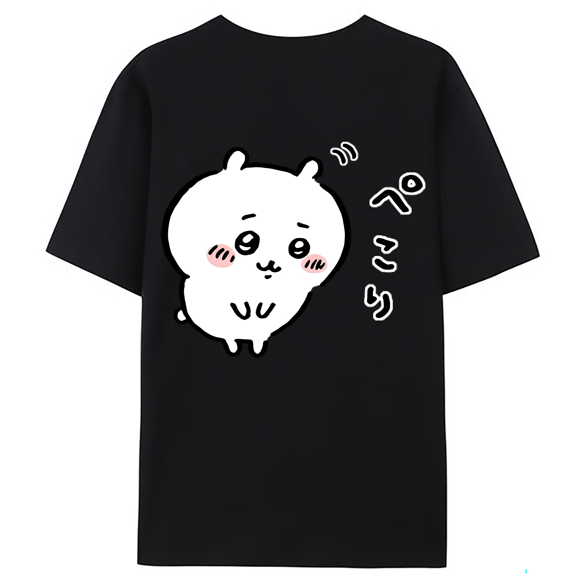 （画像用） ちいかわ ちいかわ Chii-kawa chiikawa 綿100％ メンズ半袖Tシャツ（バックプリント） 通気性