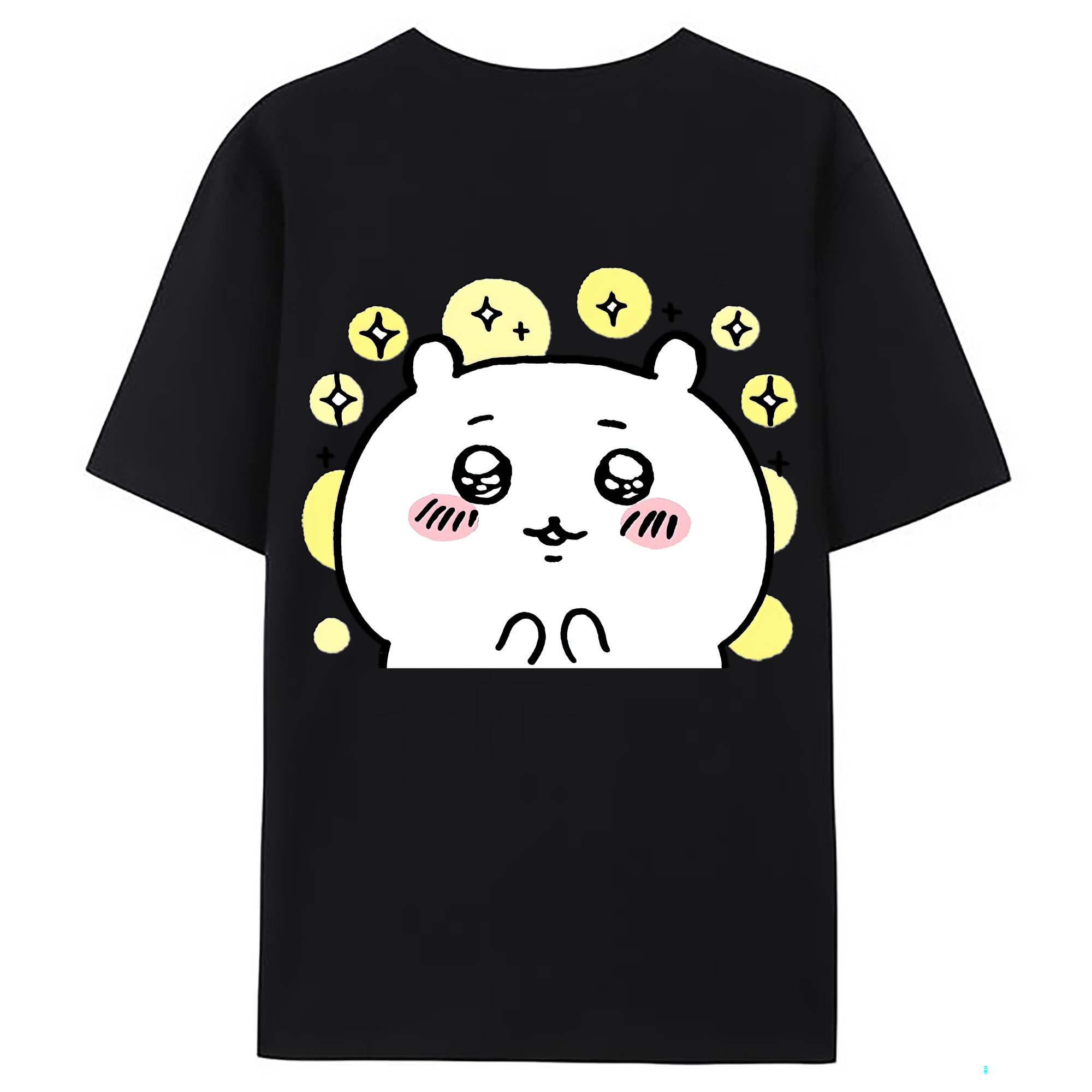 （画像用） ちいかわ ちいかわ Chii-kawa chiikawa 綿100％ メンズ半袖Tシャツ（バックプリント） 通気性