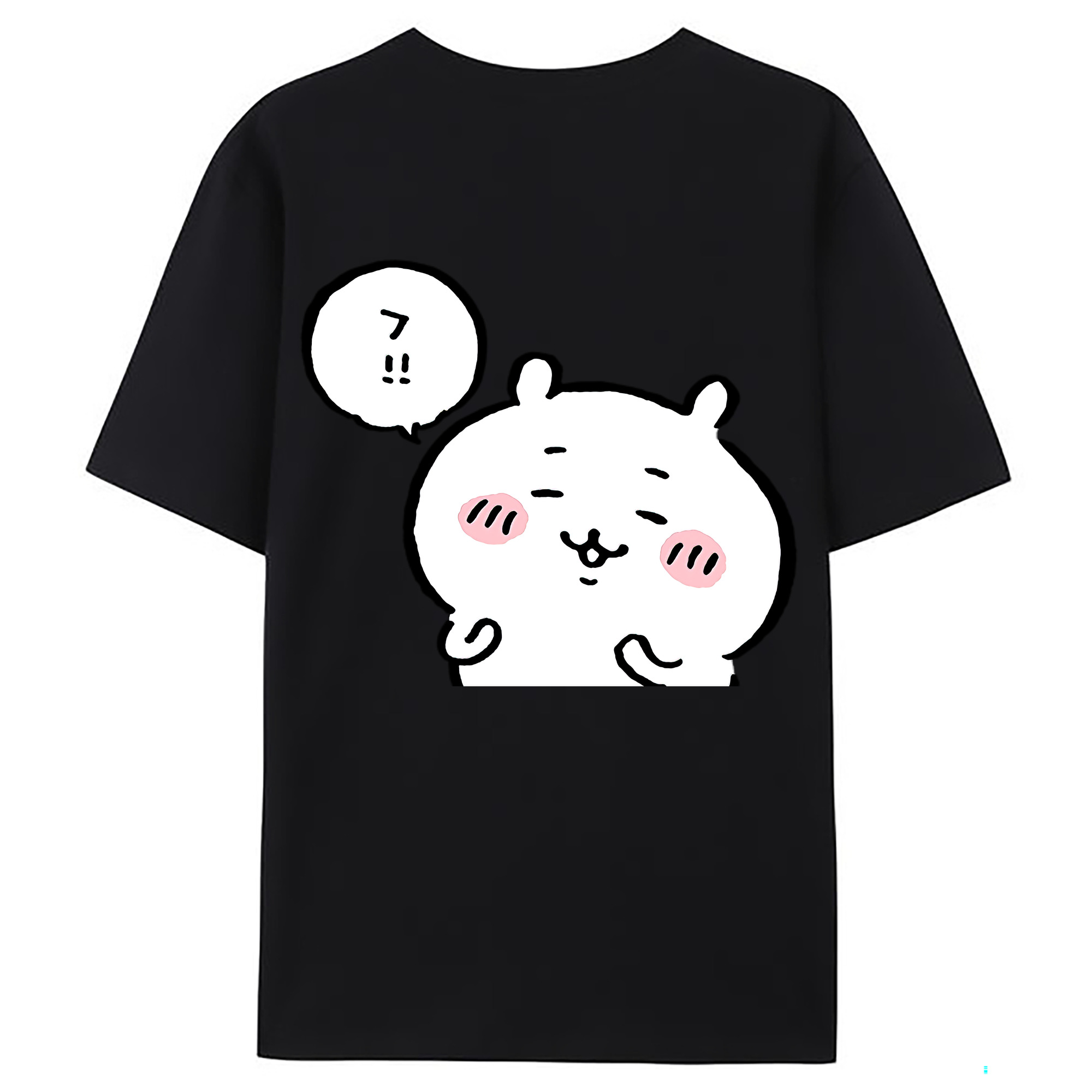 （画像用） ちいかわ ちいかわ Chii-kawa chiikawa 綿100％ メンズ半袖Tシャツ（バックプリント） 通気性