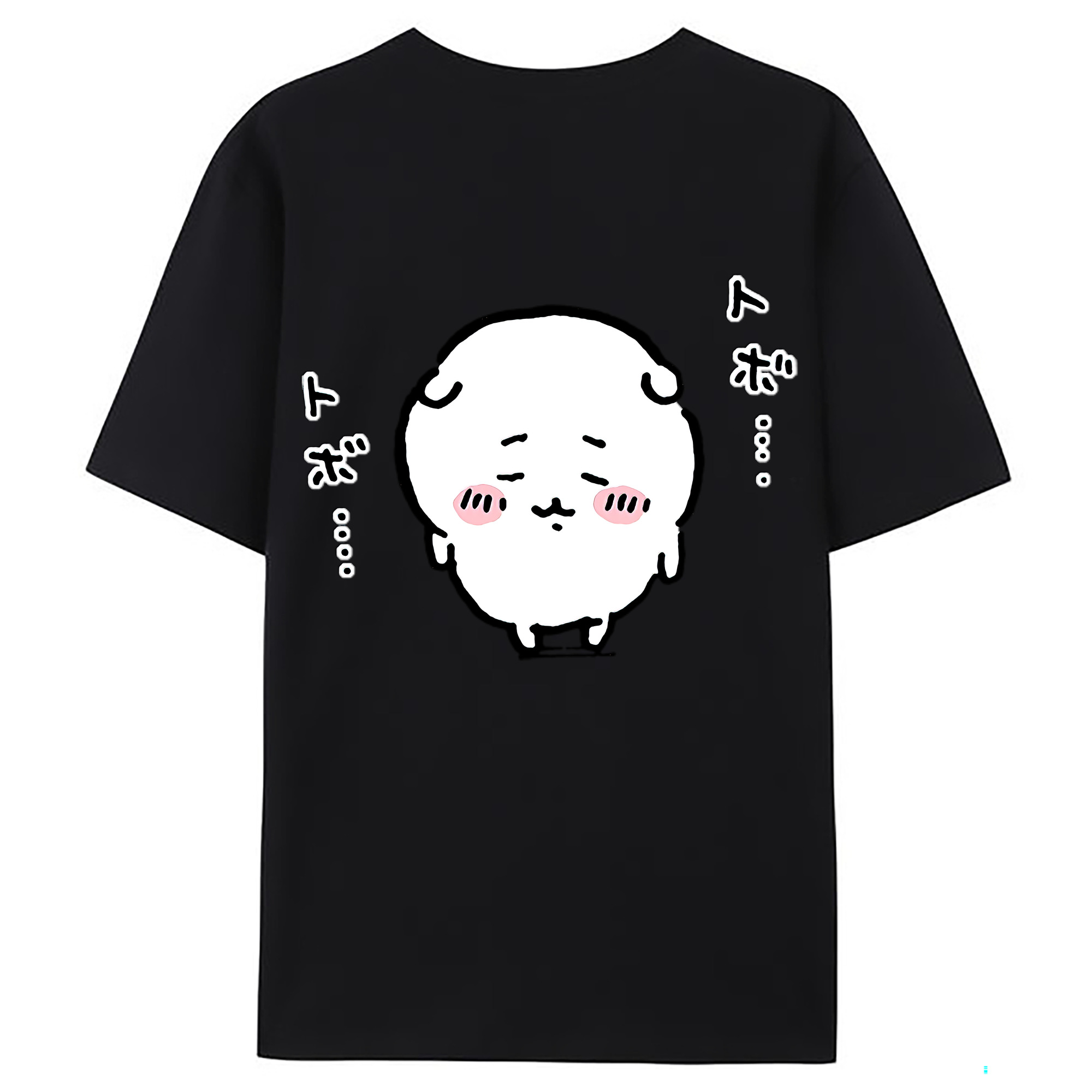 （画像用） ちいかわ ちいかわ Chii-kawa chiikawa 綿100％ メンズ半袖Tシャツ（バックプリント） 通気性