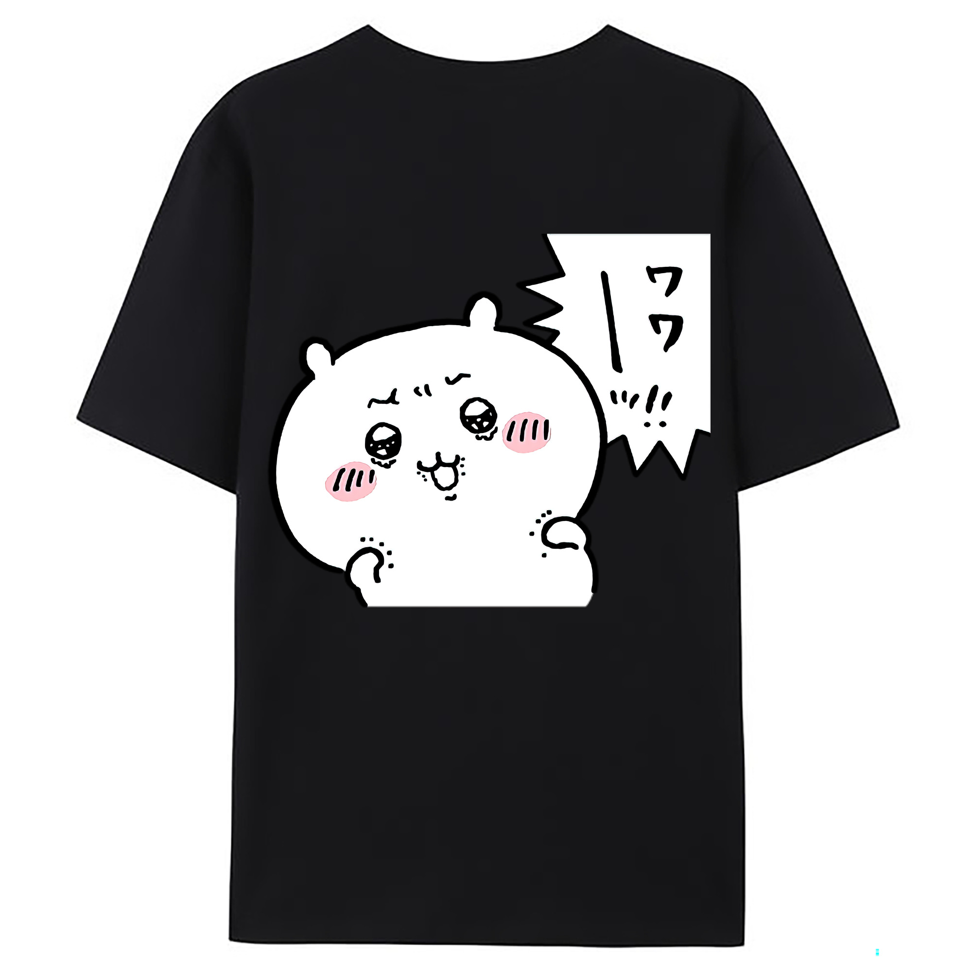 （画像用） ちいかわ ちいかわ Chii-kawa chiikawa 綿100％ メンズ半袖Tシャツ（バックプリント） 通気性