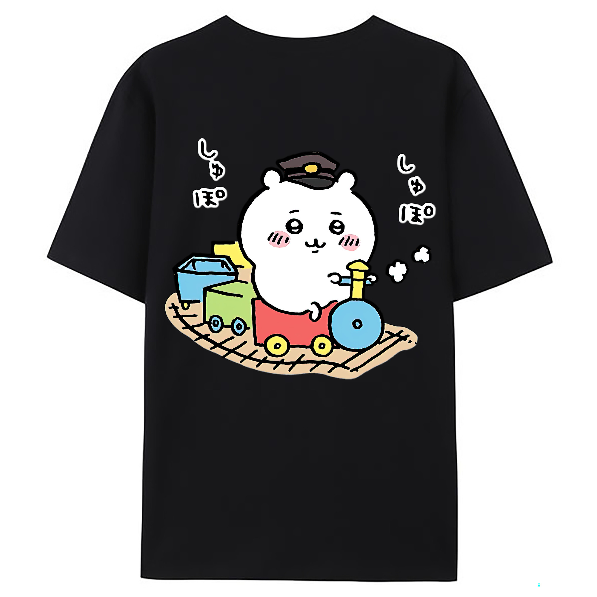 （画像用） ちいかわ ちいかわ Chii-kawa chiikawa 綿100％ メンズ半袖Tシャツ（バックプリント） 通気性
