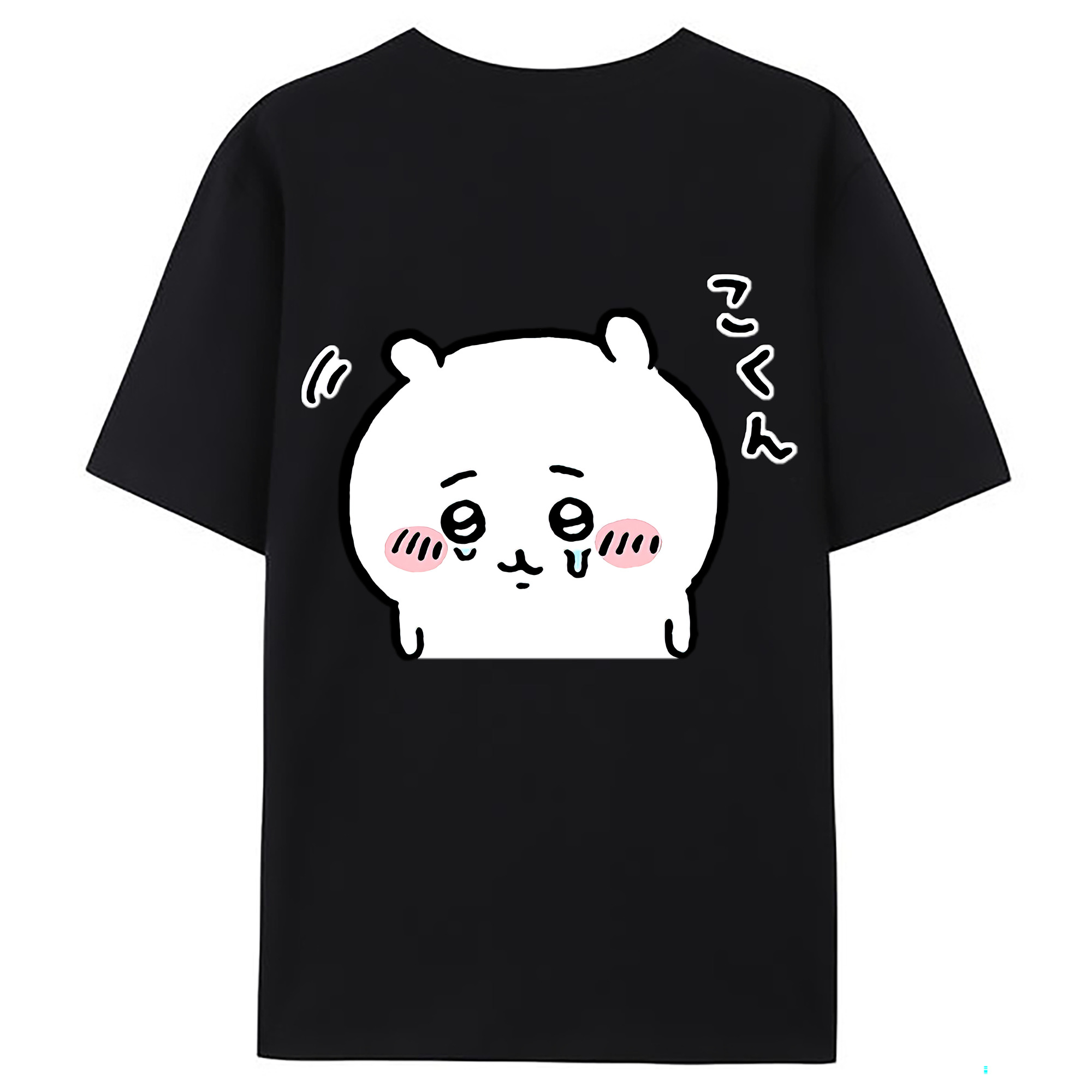 （画像用） ちいかわ ちいかわ Chii-kawa chiikawa 綿100％ メンズ半袖Tシャツ（バックプリント） 通気性