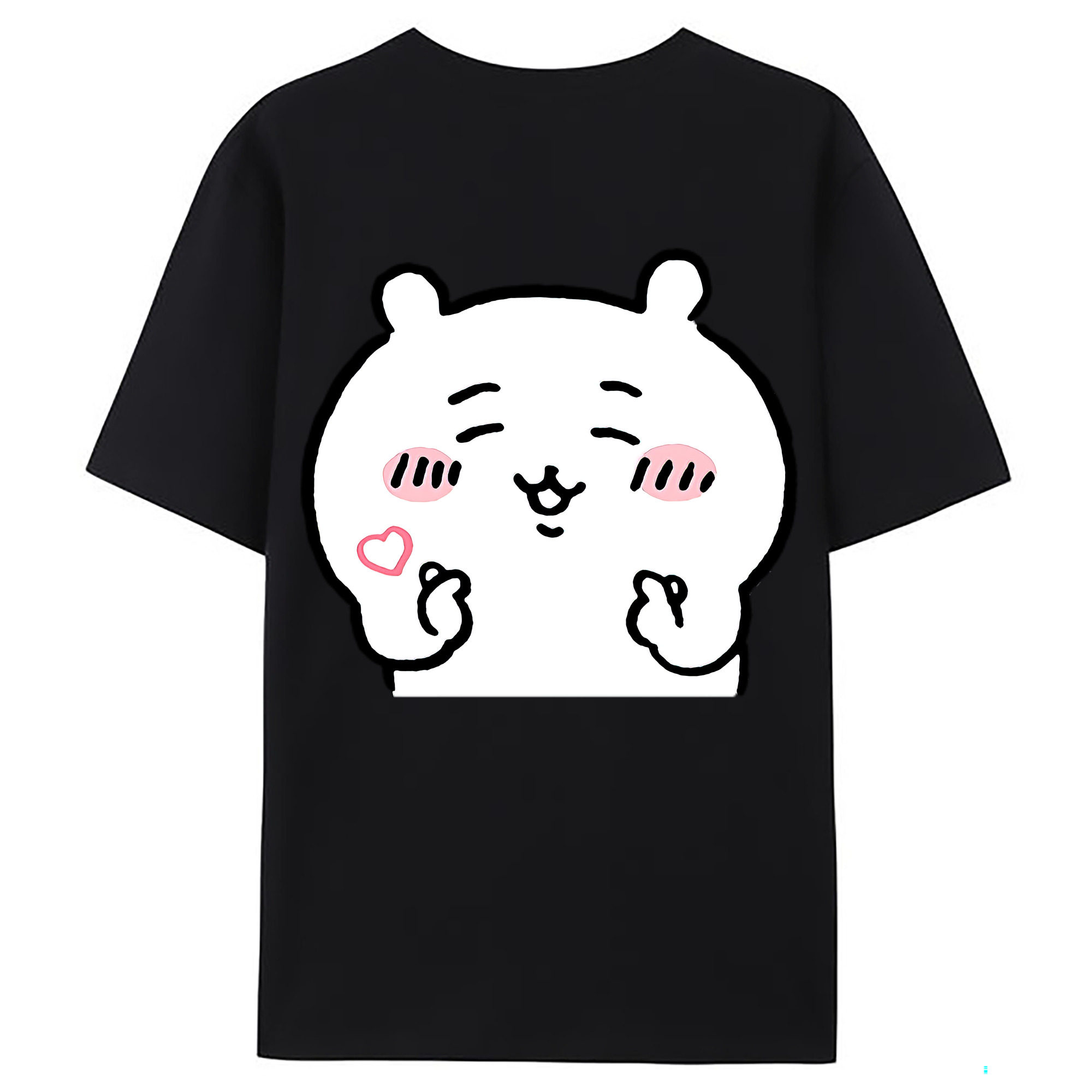 （画像用） ちいかわ ちいかわ Chii-kawa chiikawa 綿100％ メンズ半袖Tシャツ（バックプリント） 通気性