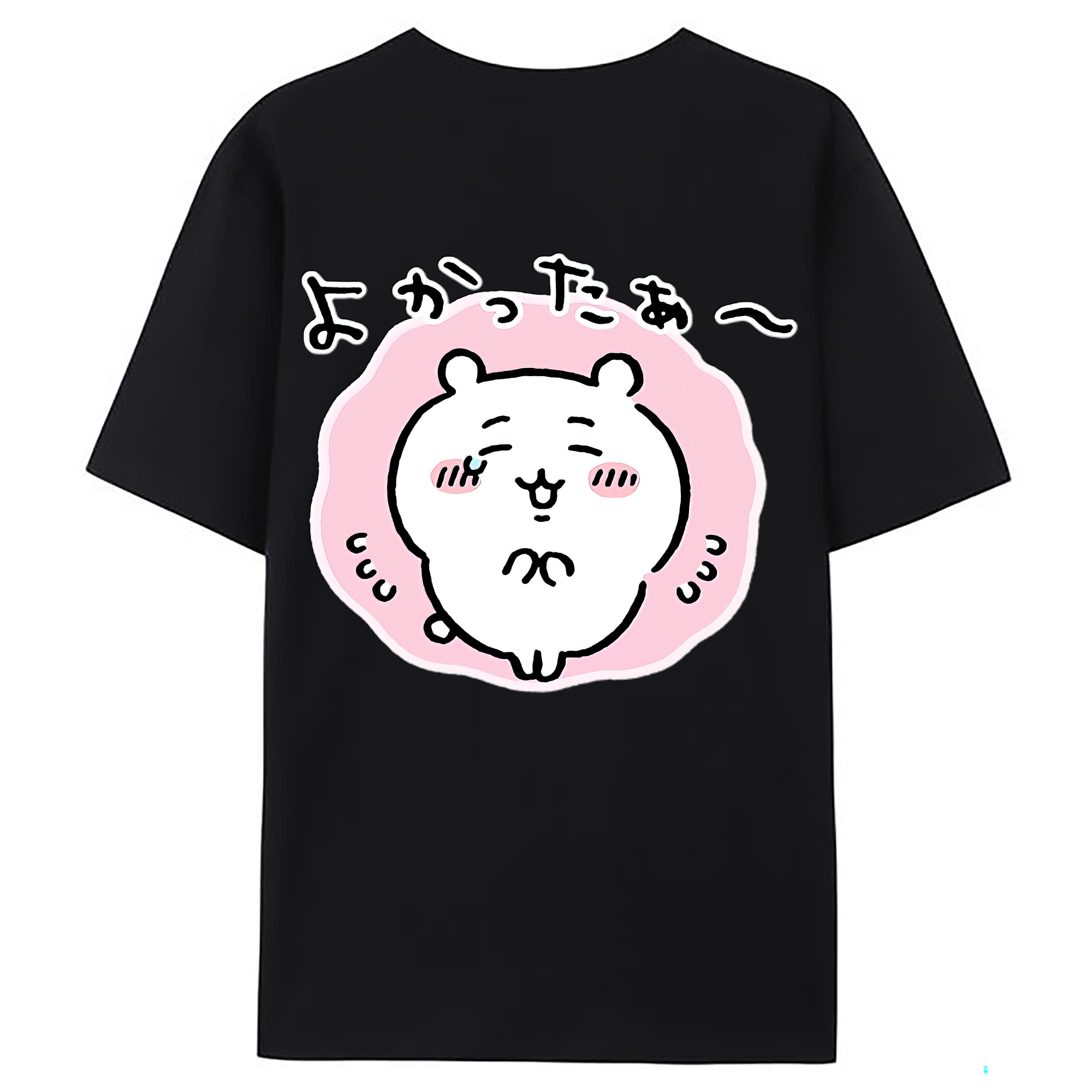 （画像用） ちいかわ ちいかわ Chii-kawa chiikawa 綿100％ メンズ半袖Tシャツ（バックプリント） 通気性