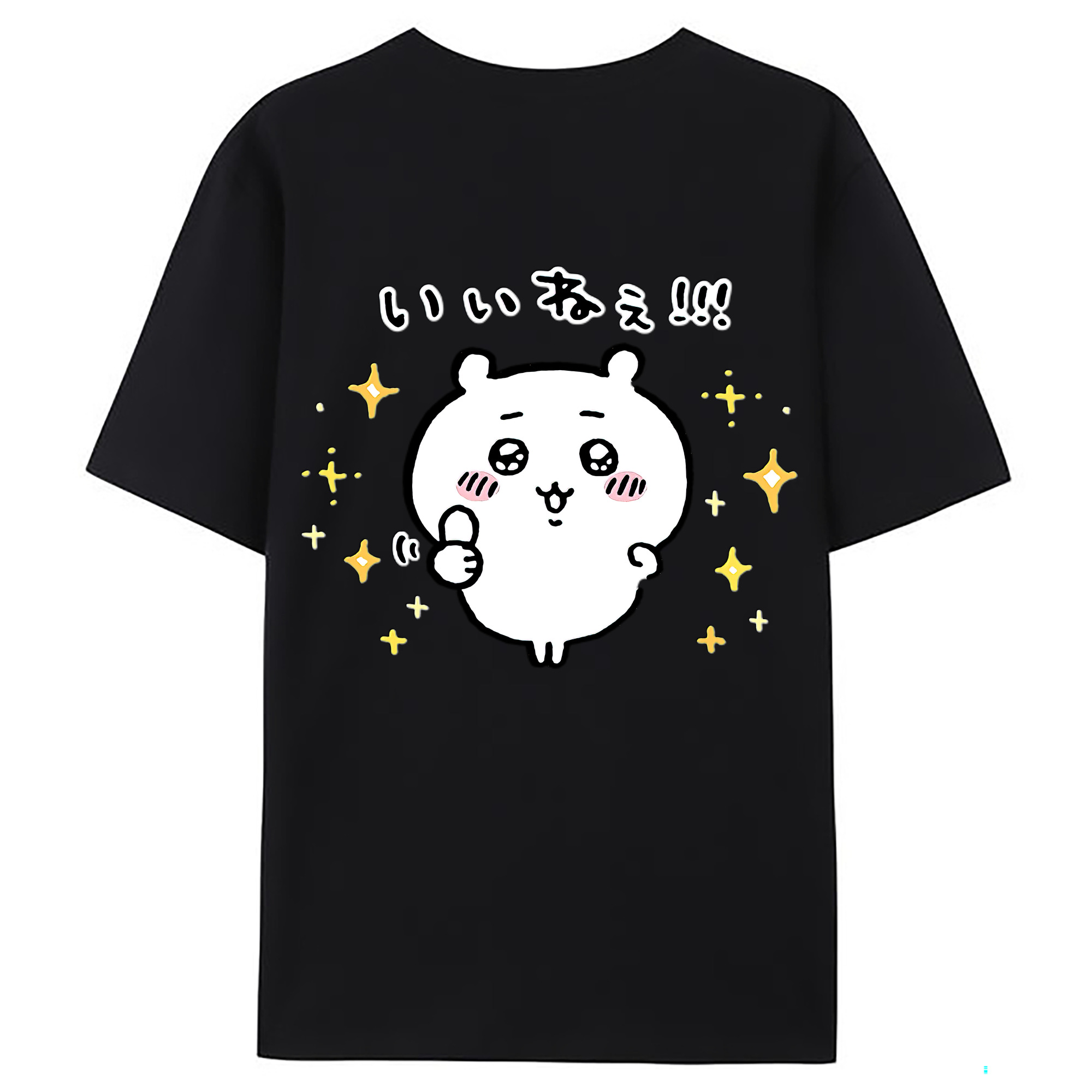 （画像用） ちいかわ ちいかわ Chii-kawa chiikawa 綿100％ メンズ半袖Tシャツ（バックプリント） 通気性
