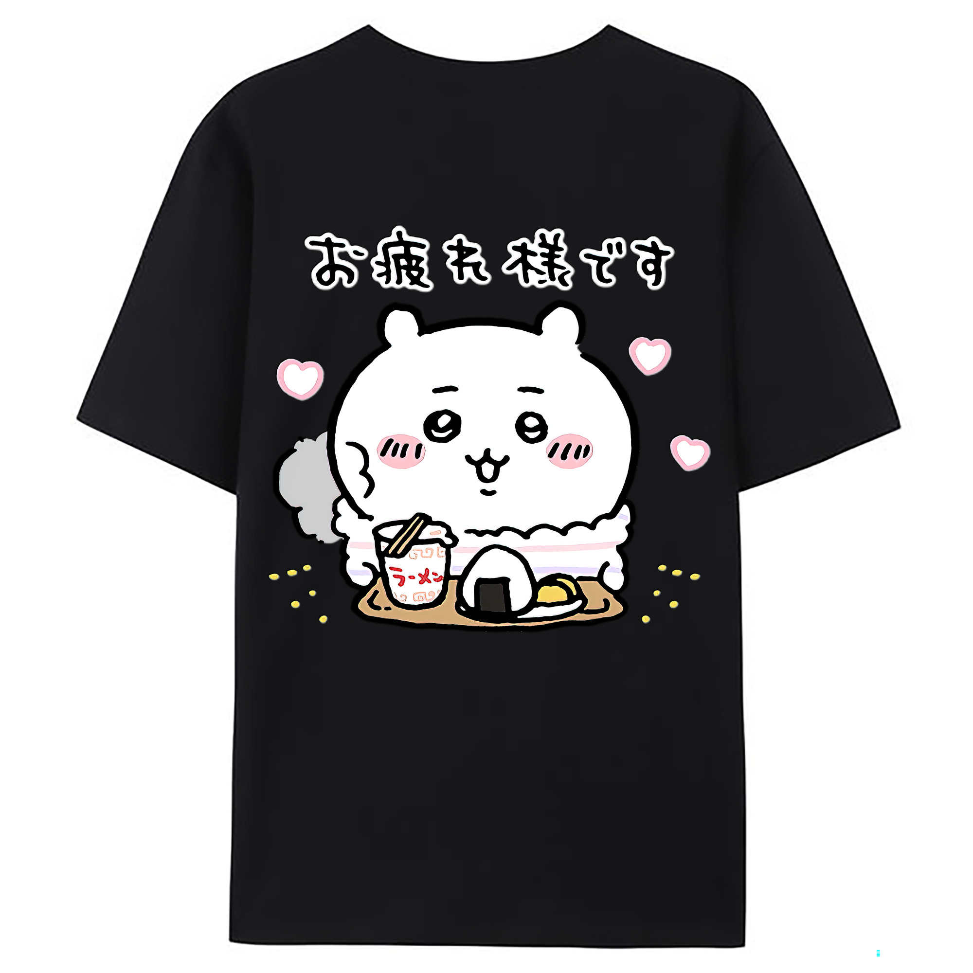 （画像用） ちいかわ ちいかわ Chii-kawa chiikawa 綿100％ メンズ半袖Tシャツ（バックプリント） 通気性