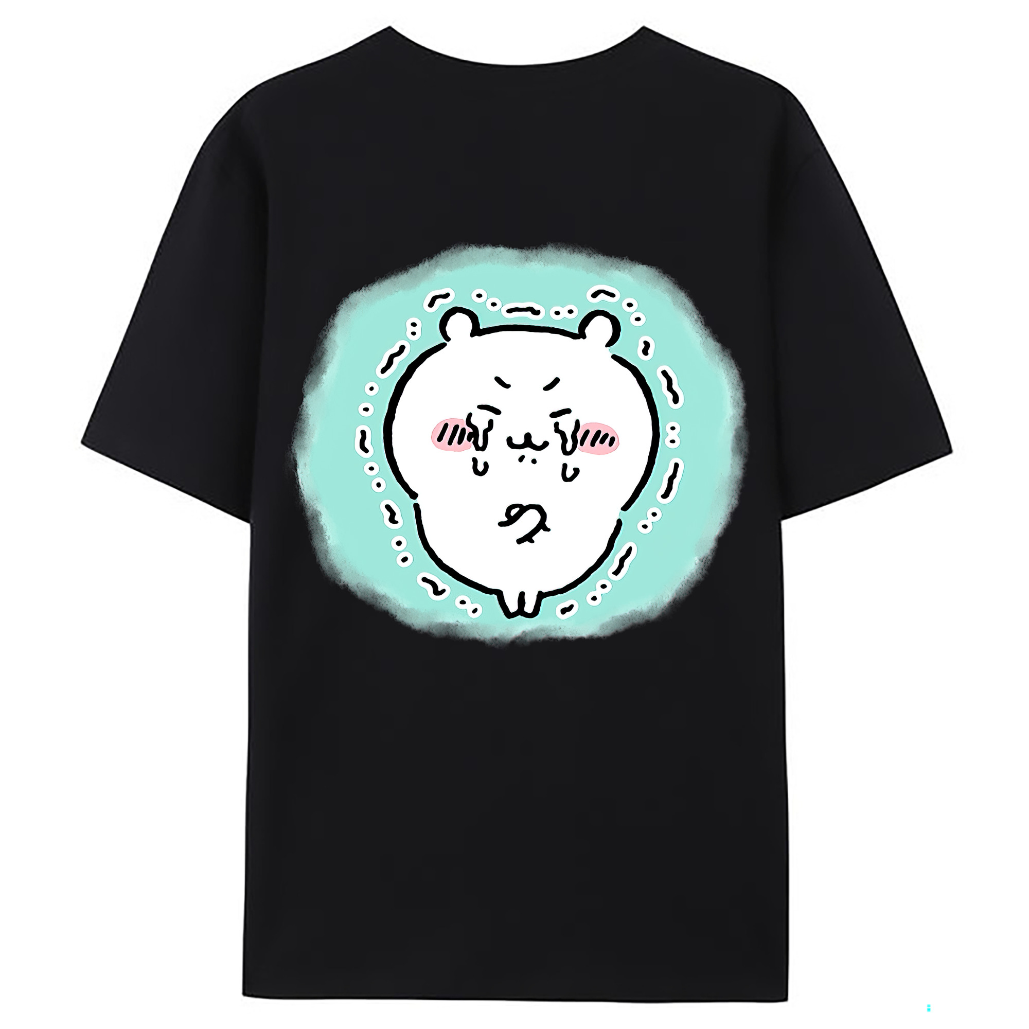 （画像用） ちいかわ ちいかわ Chii-kawa chiikawa 綿100％ メンズ半袖Tシャツ（バックプリント） 通気性