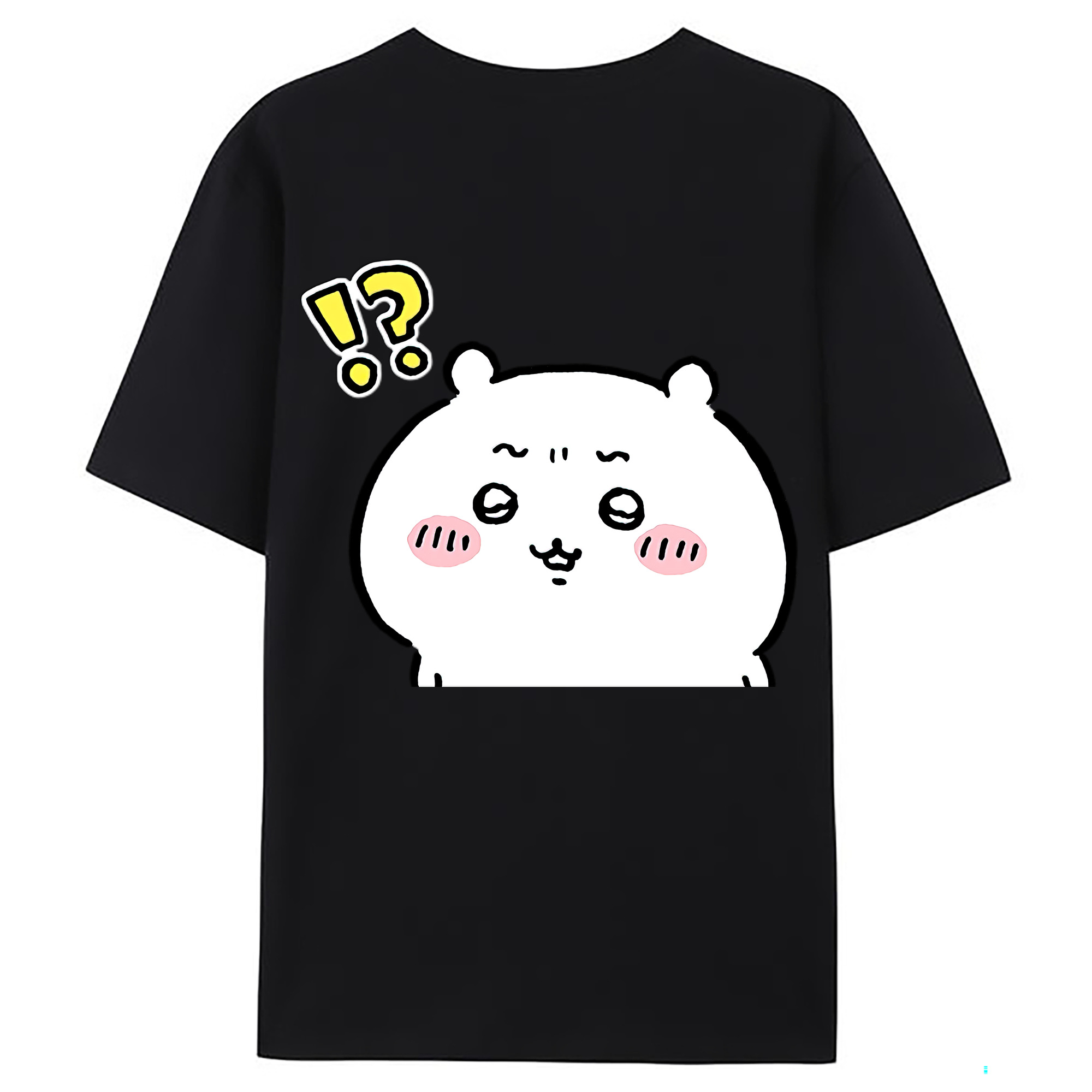 （画像用） ちいかわ ちいかわ Chii-kawa chiikawa 綿100％ メンズ半袖Tシャツ（バックプリント） 通気性