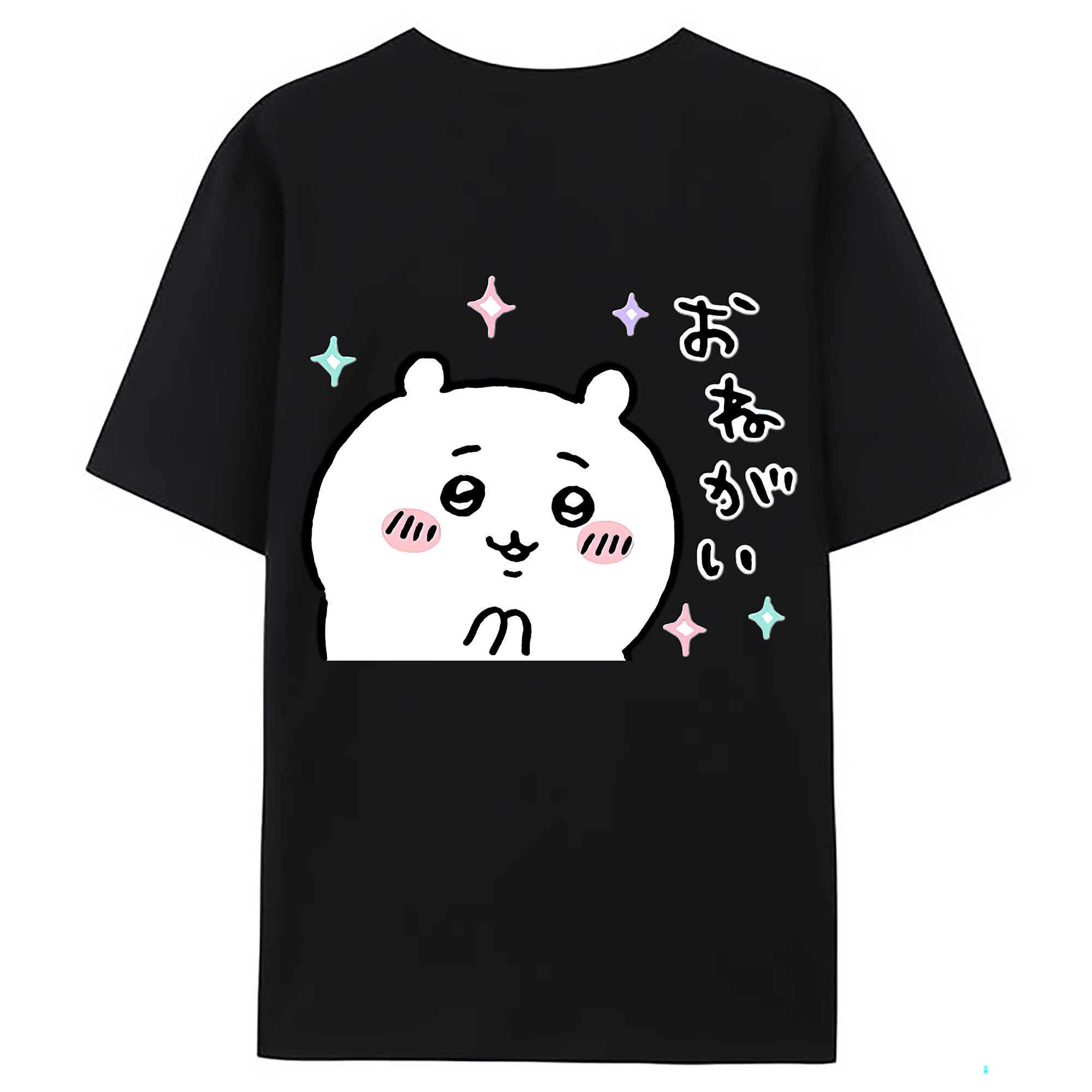（画像用） ちいかわ ちいかわ Chii-kawa chiikawa 綿100％ メンズ半袖Tシャツ（バックプリント） 通気性