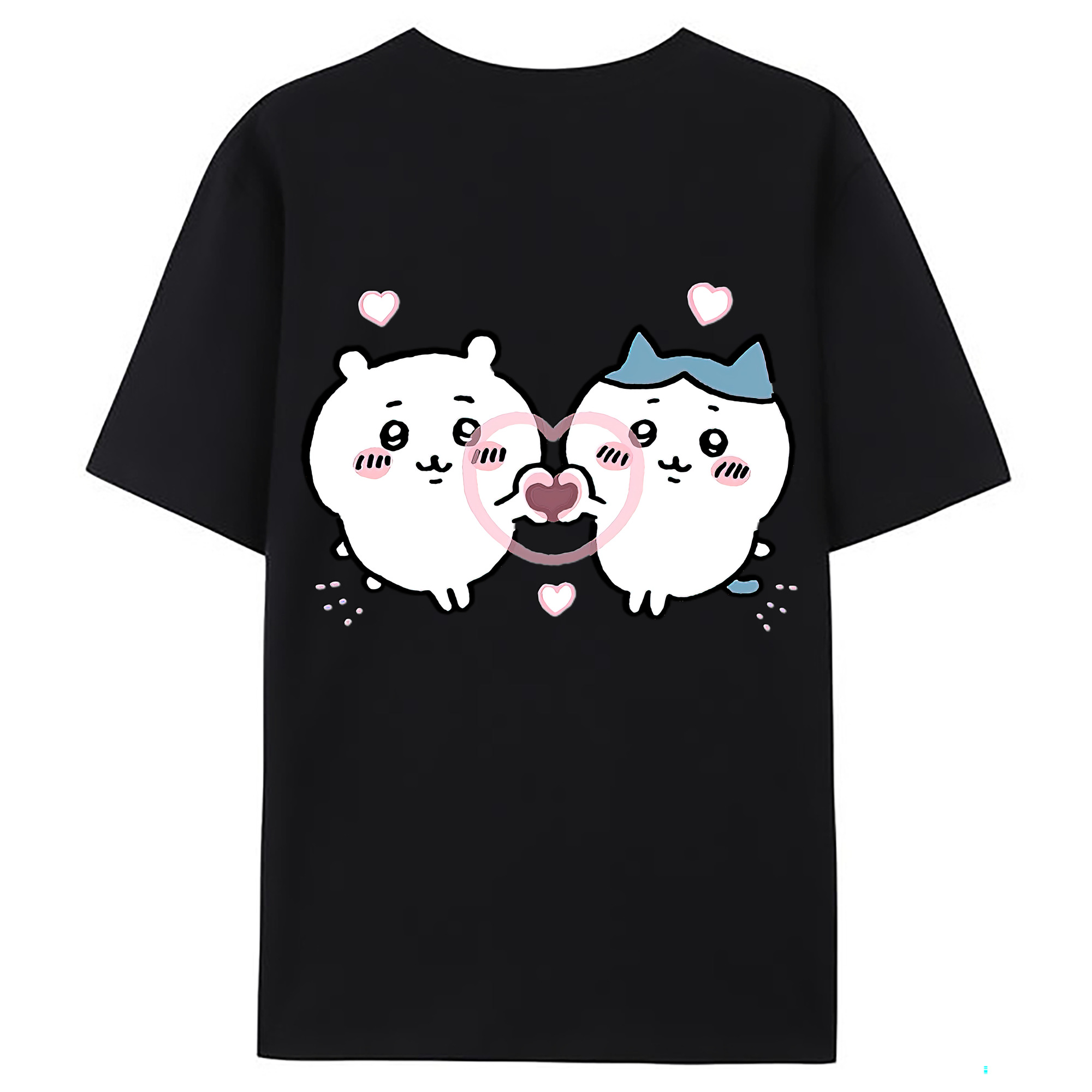 （画像用） ちいかわ ちいかわ Chii-kawa chiikawa 綿100％ メンズ半袖Tシャツ（バックプリント） 通気性