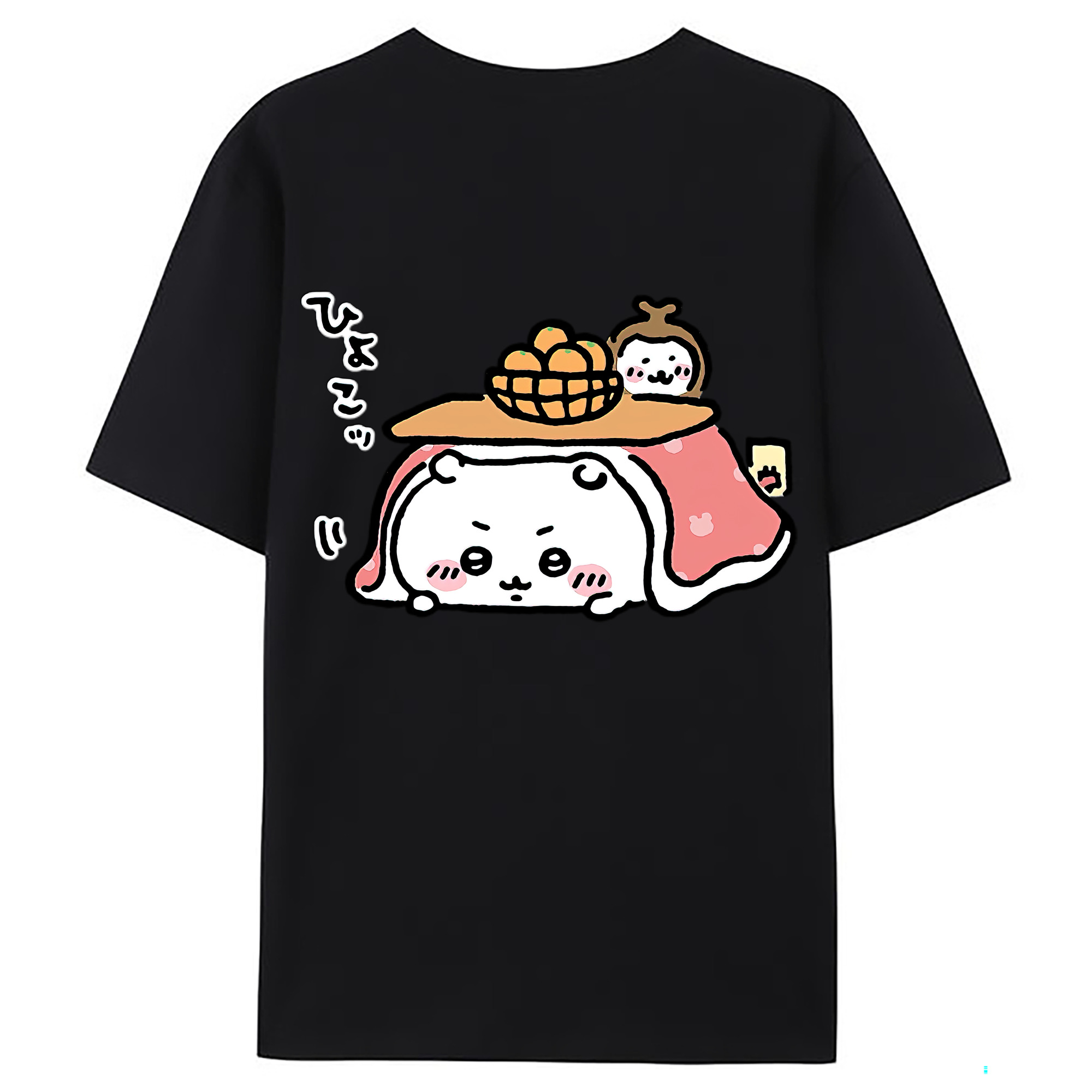 （画像用） ちいかわ ちいかわ Chii-kawa chiikawa 綿100％ メンズ半袖Tシャツ（バックプリント） 通気性